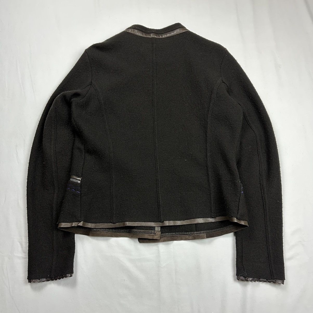 Marithe + Francois Girbaud 00s Marithe Francois Girbaud Asymmetrical Napoleon Jacket Size L / US 10 / IT 46 - 2 Thumbnail
