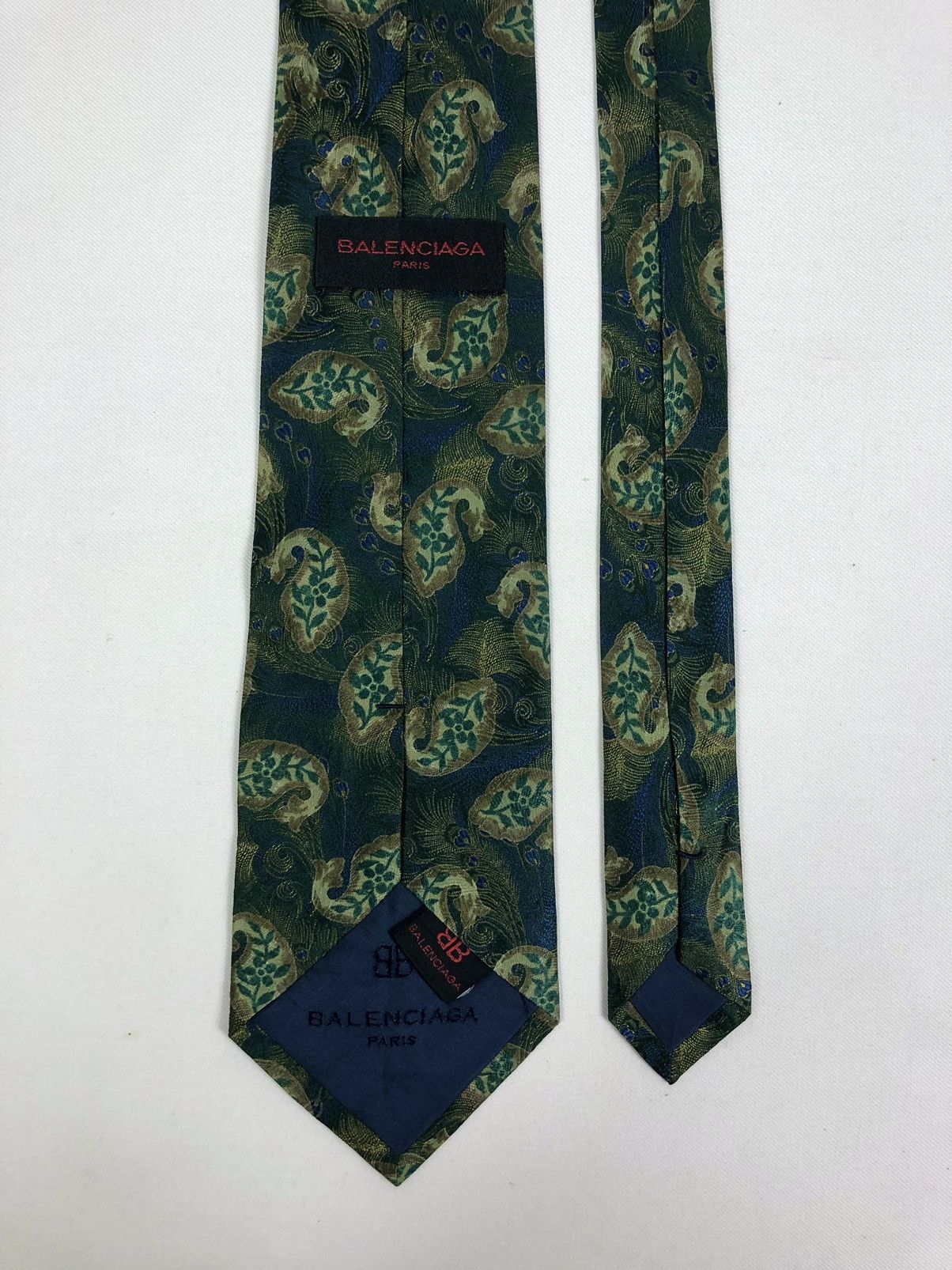 Balenciaga Rare Vintage Balenciaga Silk Tie Size ONE SIZE - 5 Thumbnail