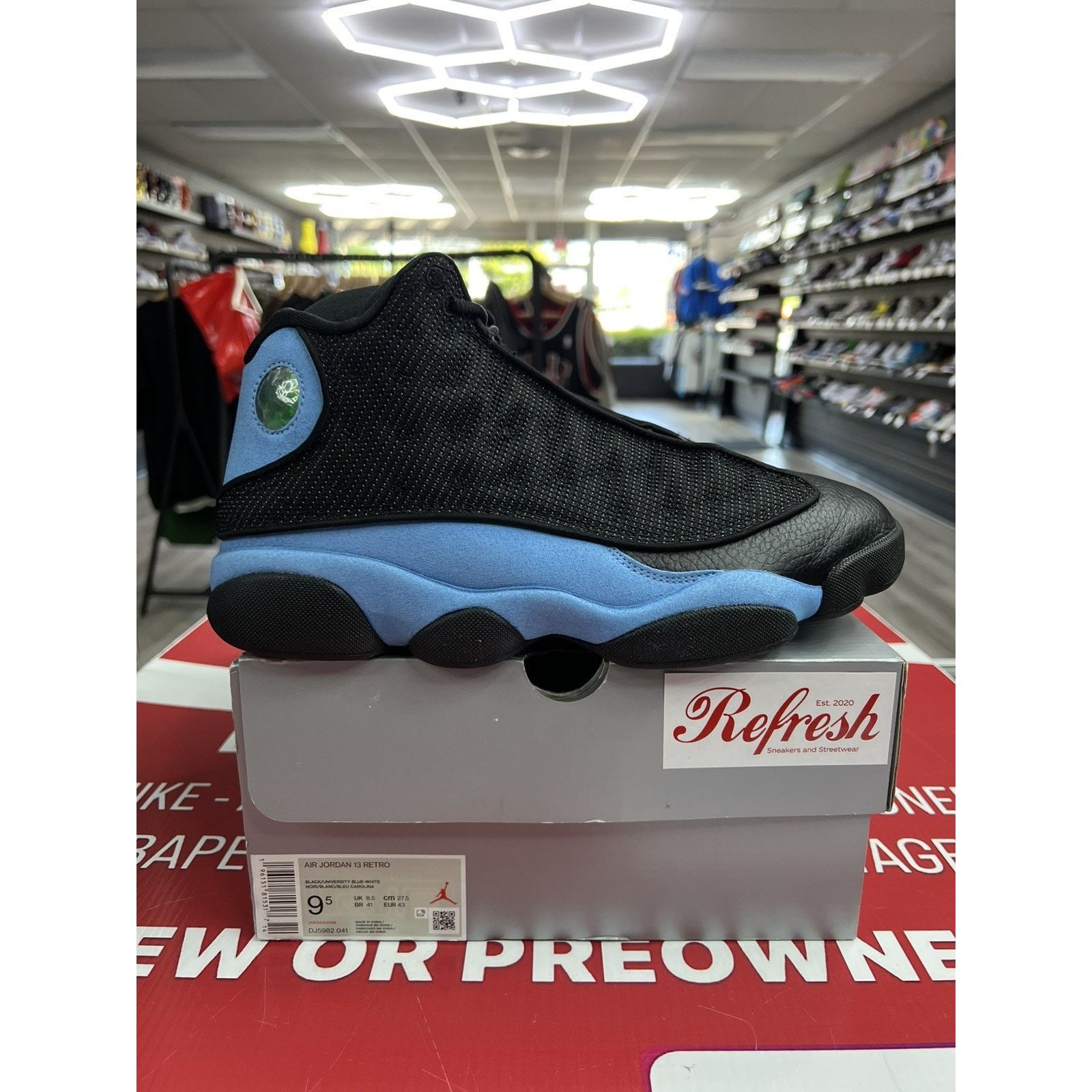 Jordan Brand Air Jordan 13 Retro University Blue, Size 9.5, DJ5982-041 Size US 9.5 / EU 42-43 - 1 Thumbnail