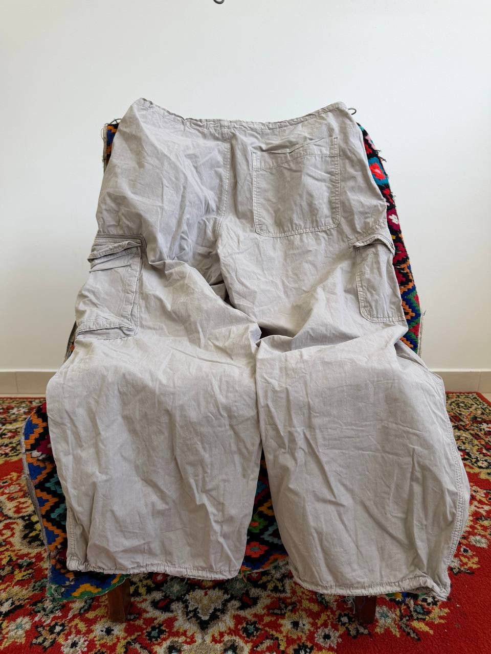 Japanese Brand Vintage 00s Baggy Cargo Multi-Zip Archive Japan Style Pants Size US 34 / EU 50 - 7 Thumbnail
