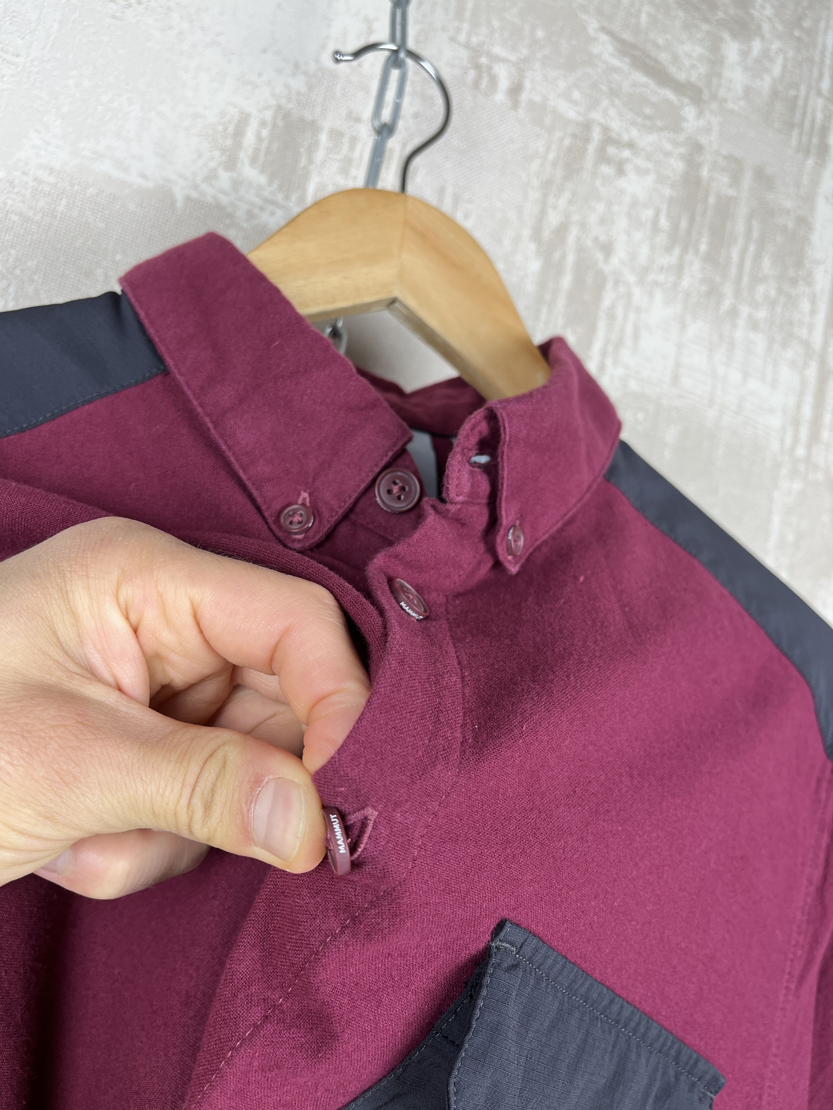 Mammut Mammut Pocket Long Sleeve Shirt Purple Button Down Collar Size US M / EU 48-50 / 2 - 5 Thumbnail