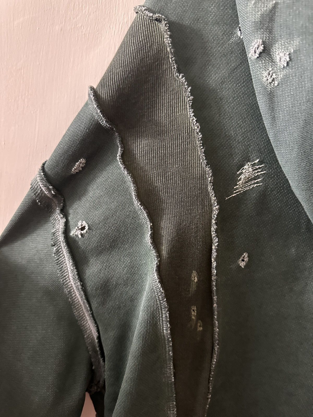 CMMAWEAR CMMAWEAR AW24 Green ‘C’ contrast panel reworked hoodie Size US M / EU 48-50 / 2 - 6 Thumbnail