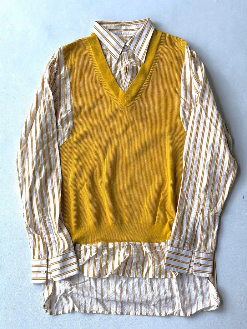 Maison Margiela maison margiela patchwork shirt sweater - dmc Size US L / EU 52-54 / 3 - 1 Thumbnail