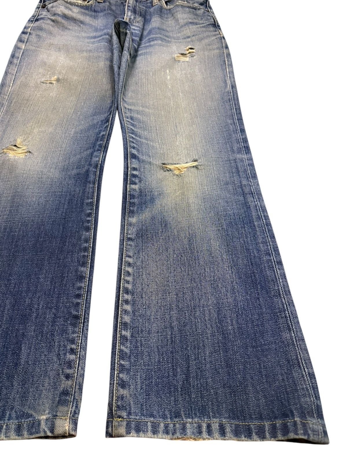 Uniqlo Vintage Uniqlo Mud Wash Distressed Loose Baggy Jeans Size US 29 - 7 Thumbnail