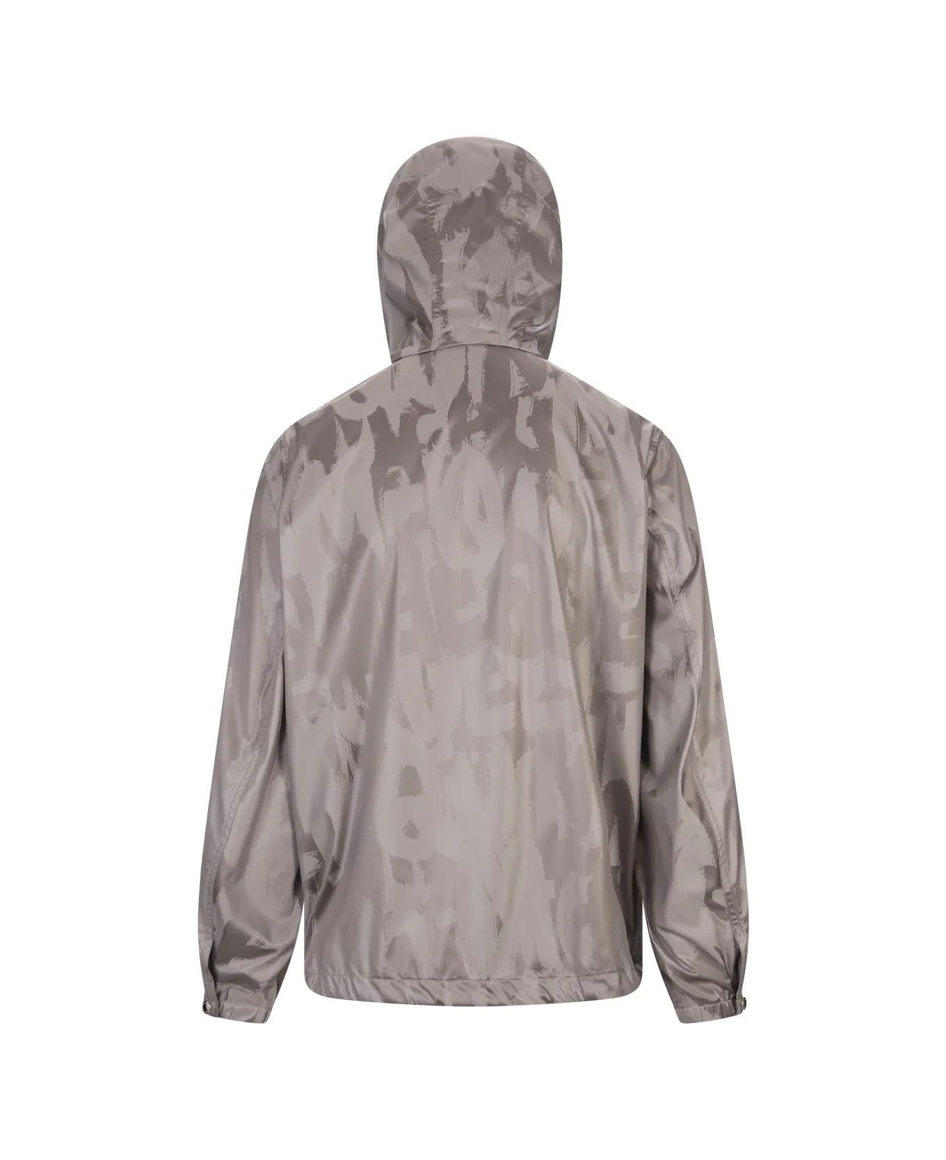 Alexander McQueen o1srvl11e0226 McQueen Graffiti Windbreaker Jacket​ In Silver Size US XL / EU 56 / 4 - 2 Thumbnail