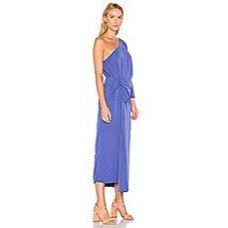 Mara Hoffman Mara Hoffman Shirley Purple One-Shoulder Wrap Dress Size XS / US 0-2 / IT 36-38 - 2 Thumbnail
