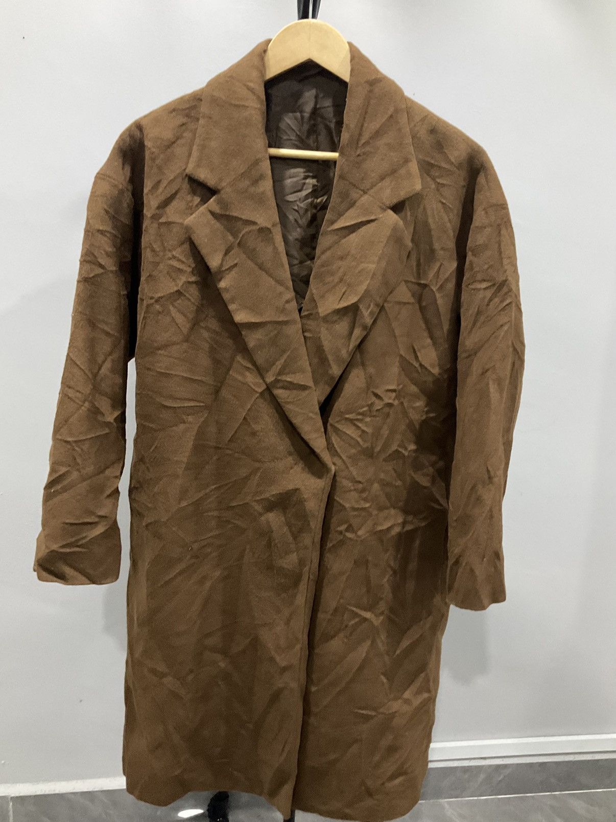 GU × Japanese Brand Gu Long Wool Overcoat Jacket Size US M / EU 48-50 / 2 - 1 Thumbnail