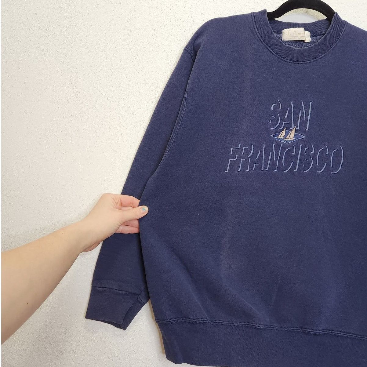 Vintage Vintage San Francisco Faded Crewneck Sweatshirt Tourist Size US L / EU 52-54 / 3 - 3 Thumbnail
