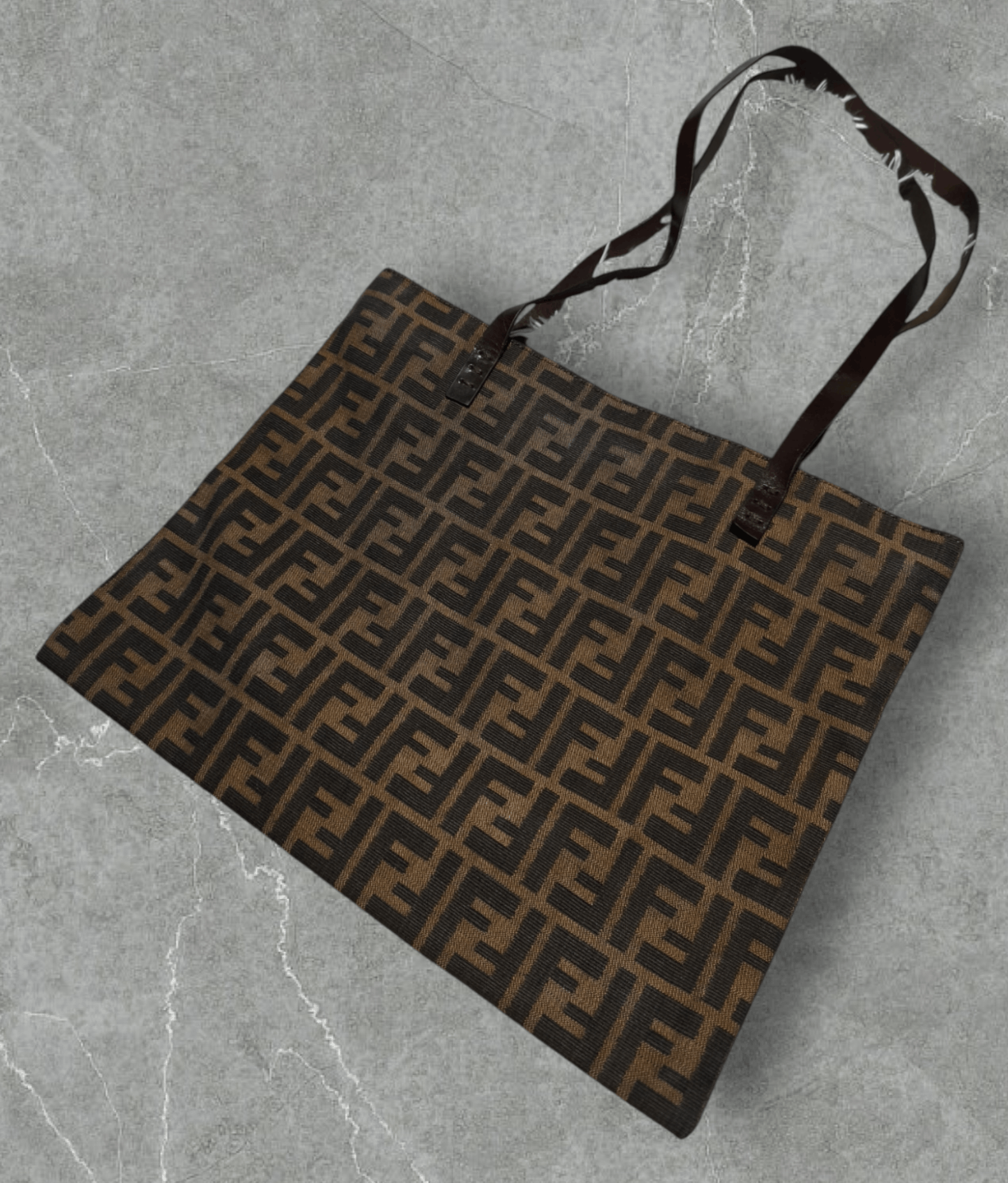 Fendi Vintage Fendi FF Zucca Canvas Tote Shoulder Bag Size ONE SIZE - 3 Thumbnail