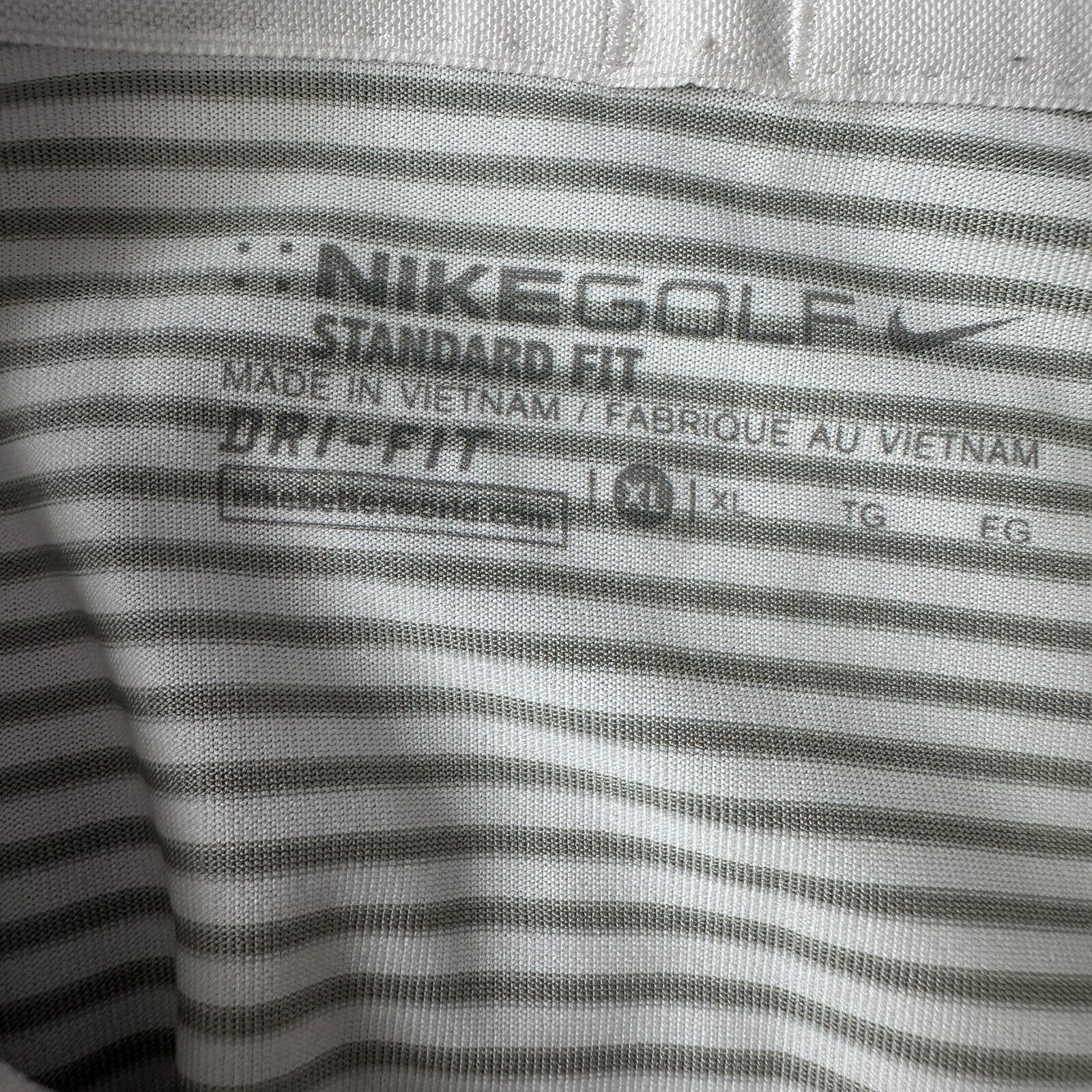 Nike Nike Temple Golf Polo Shirt Men XL White Gray Short Sleeve Size US XL / EU 56 / 4 - 6 Thumbnail