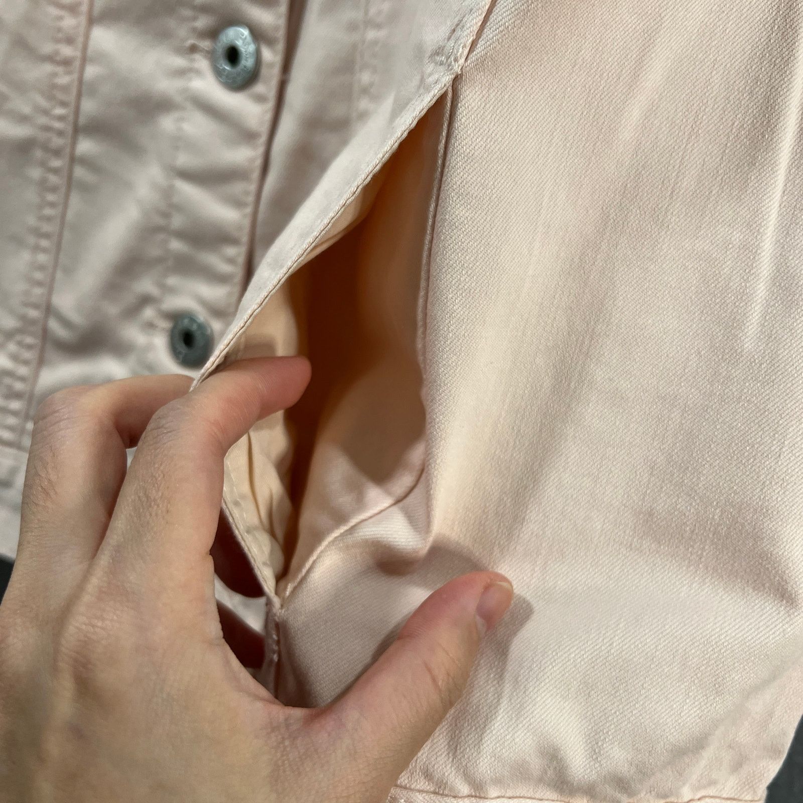Other Belle by Kim Gravel Classic Jean Jacket Pale Size S / US 4 / IT 40 - 9 Thumbnail