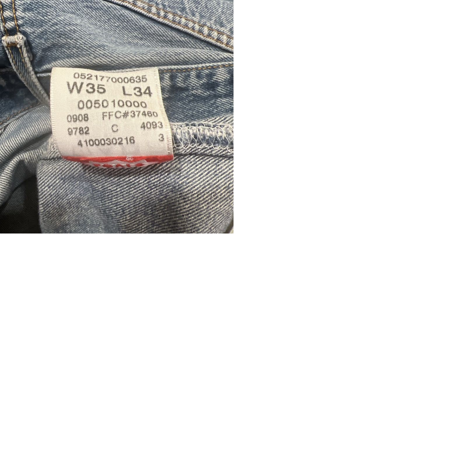 Levi's Levi’s 501 XX Jeans Men Blue 32x30 Regular Denim Cotton 5-Pocket USA 90s Straight Mexico Frayed Stains Size US 32 / EU 48 - 12 Thumbnail