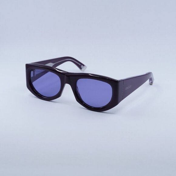 Gucci 🕶️ New Gucci GG1917S 010 Sunglasses - Solid Plum Frame Size ONE SIZE - 1 Thumbnail