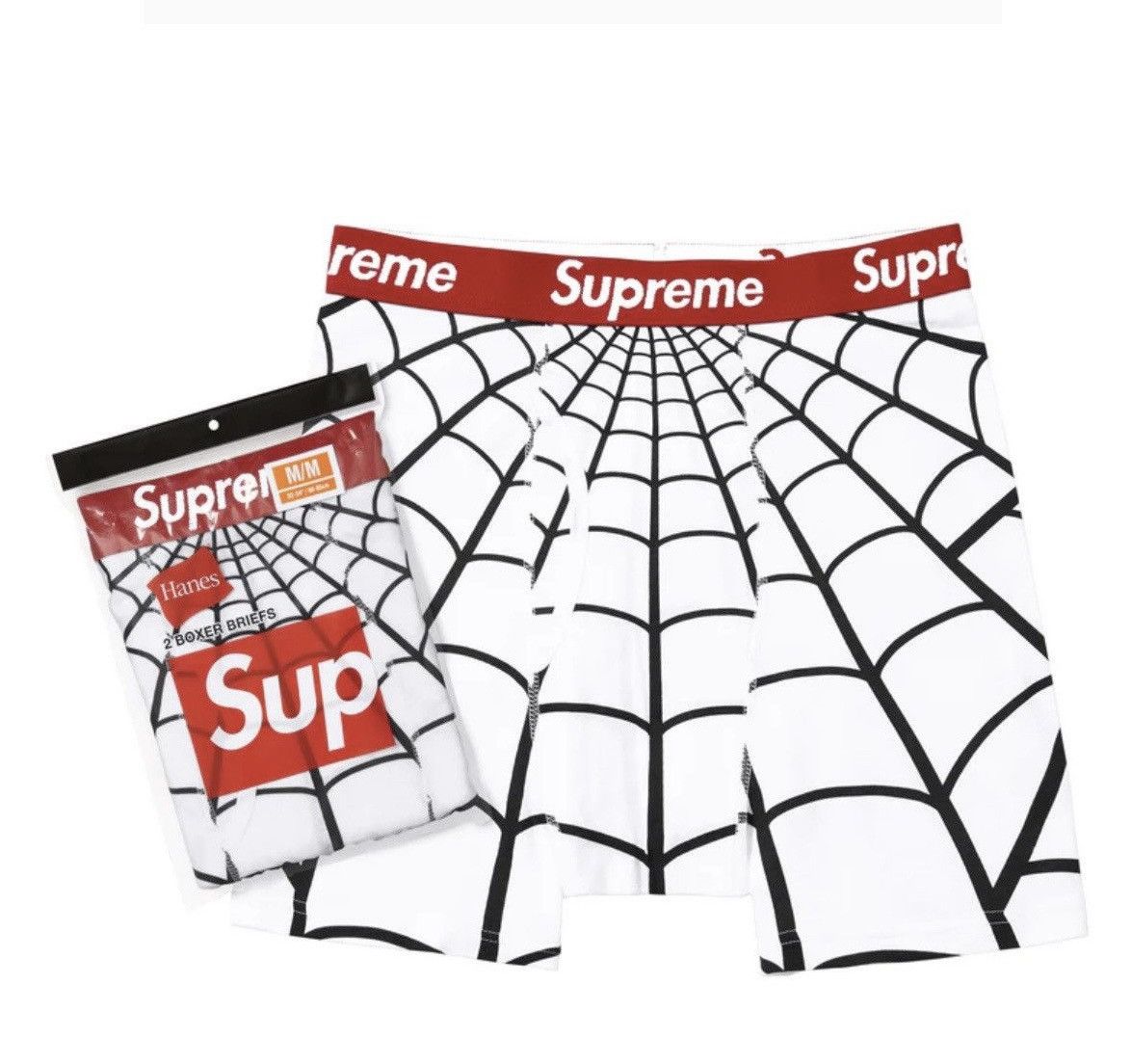 Hanes × Supreme Supreme Hanes Bandana Boxer Briefs (2 Pack) White