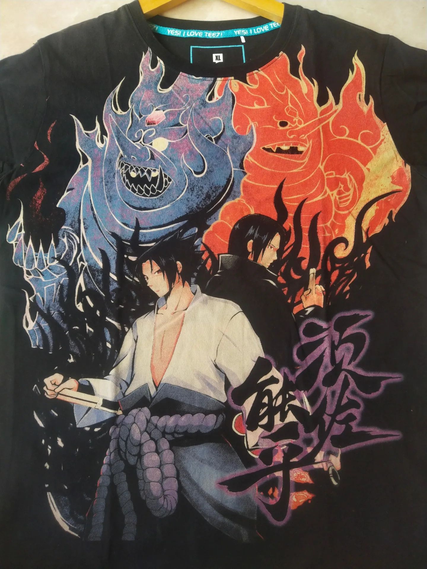 Anime Naruto Sasuke and Itachi Mega Print Anime Tee Size US L / EU 52-54 / 3 - 2 Thumbnail