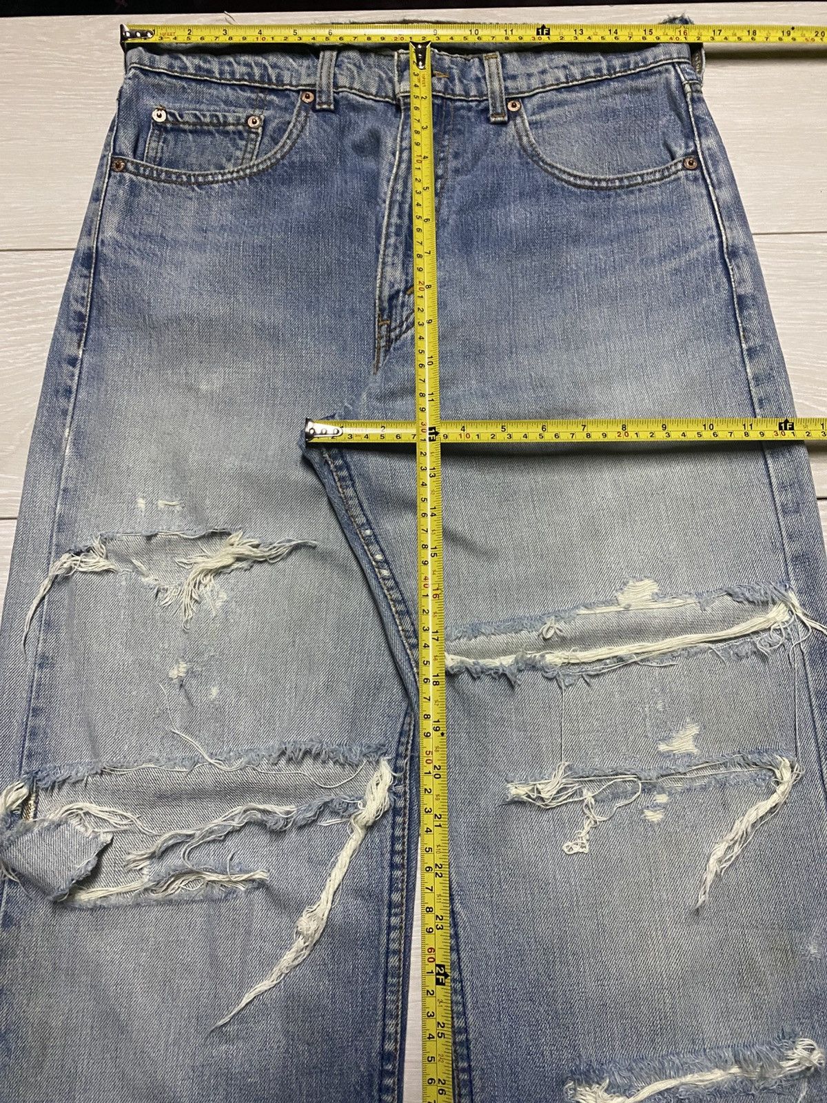 Levi's Vintage Levis 509 Destroyed Baggy Jeans Size US 32 / EU 48 - 16 Thumbnail