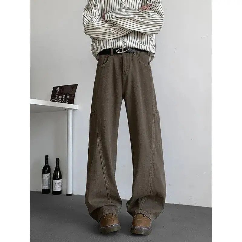 Japanese Brand Retro loose wide leg patchwork jeans Size US 32 / EU 48 - 6 Thumbnail
