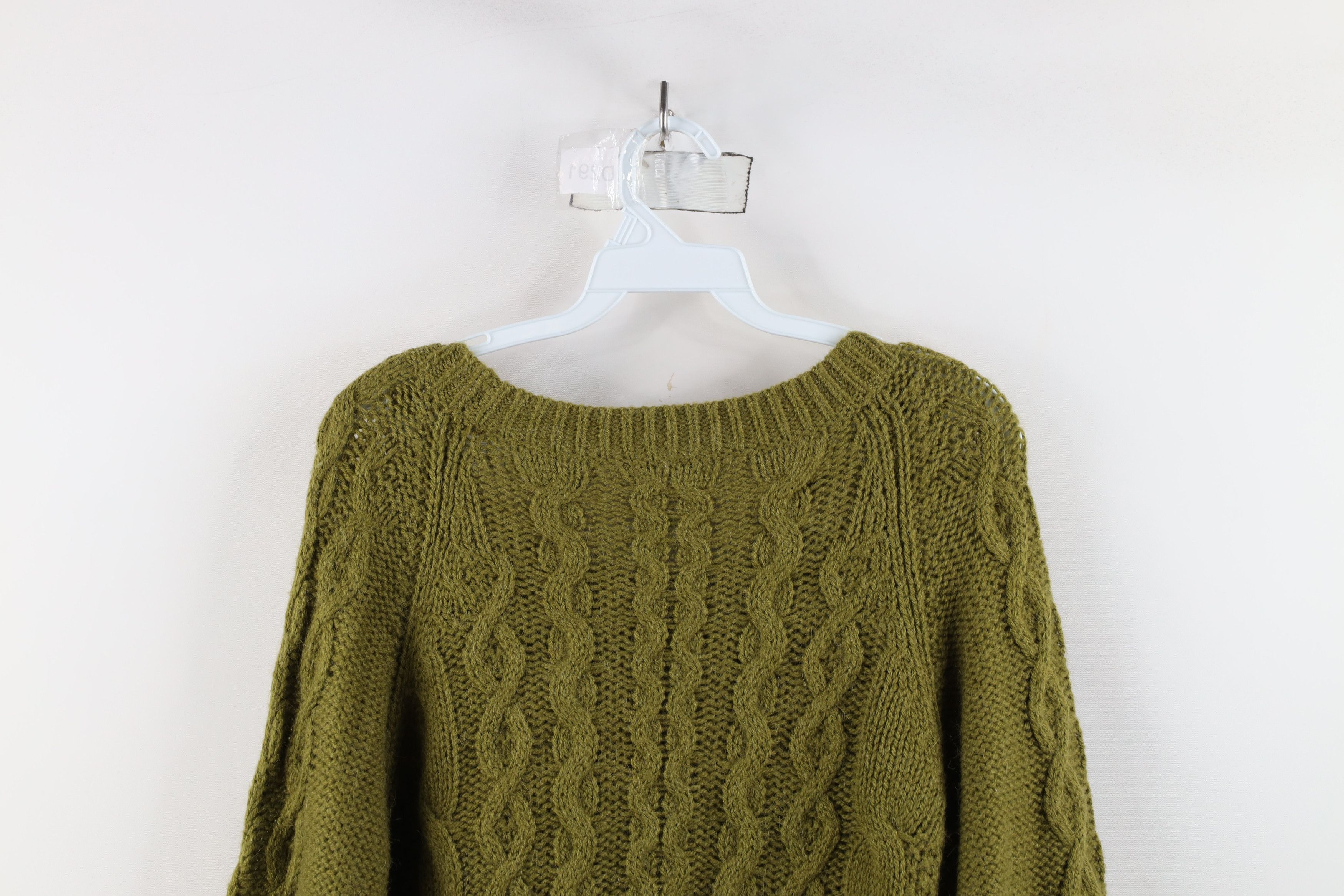 J.Crew × Vintage Vintage J Crew Blend Chunky Cable Knit Fisherman Sweater Size L / US 10 / IT 46 - 8 Thumbnail