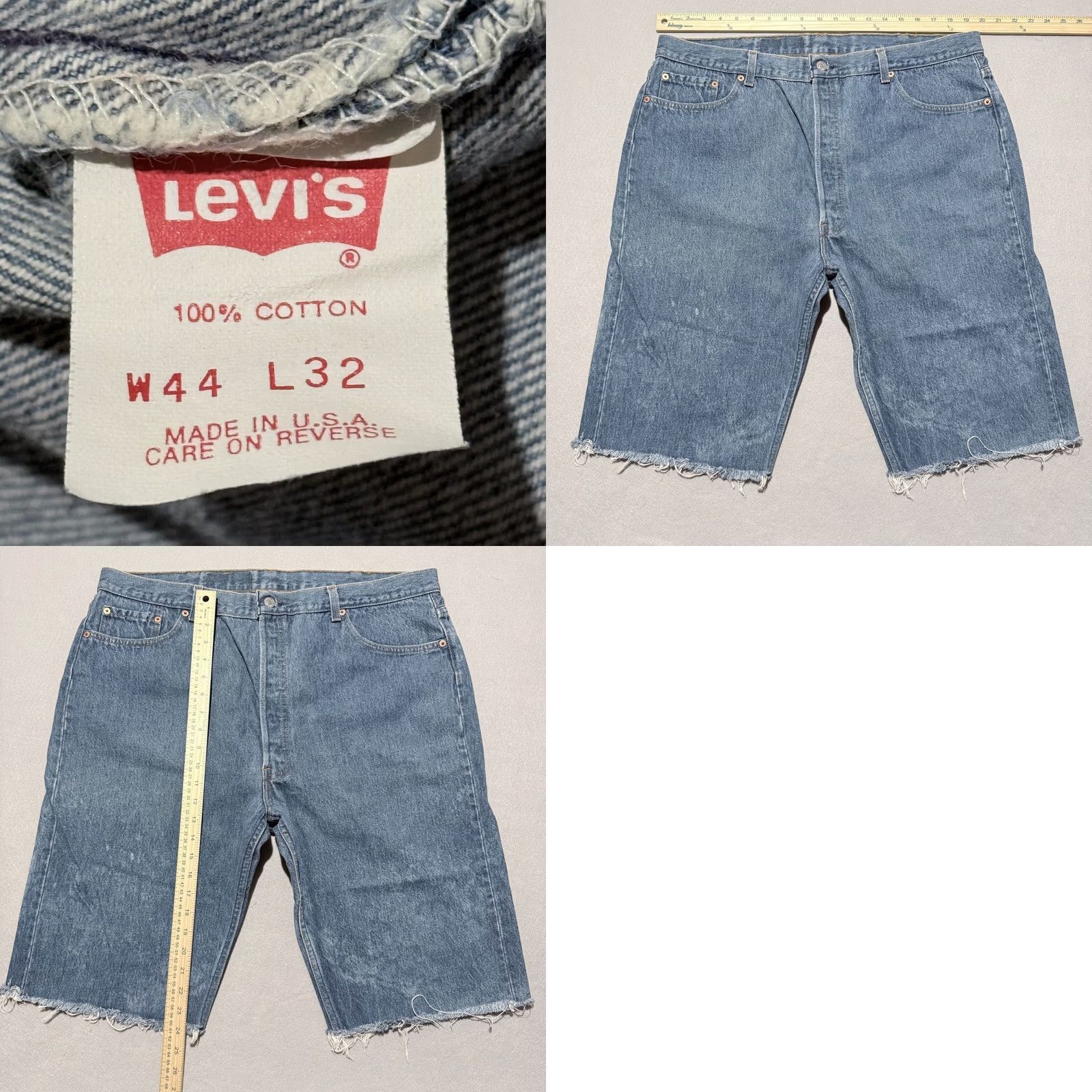 Levi's Vintage Levi's 501XX Shorts Men's W44 Blue Denim Cut-Off Pockets USA Made Size US 44 / EU 60 - 8 Thumbnail