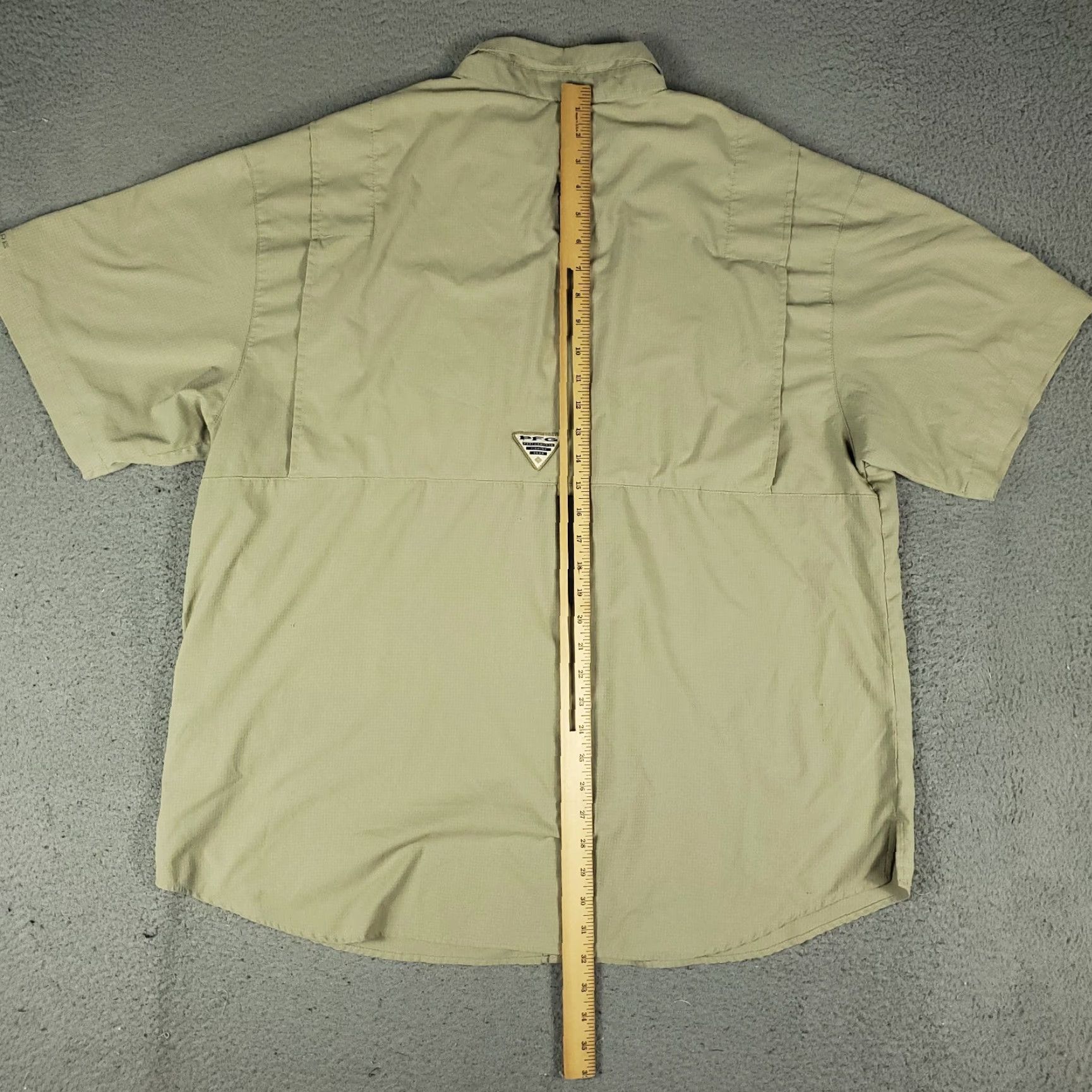 Vintage Columbia Shirt Mens 2XL Beige PFG Vented Button-Up Short Sleeve Carded? Size US XXL / EU 58 / 5 - 5 Thumbnail