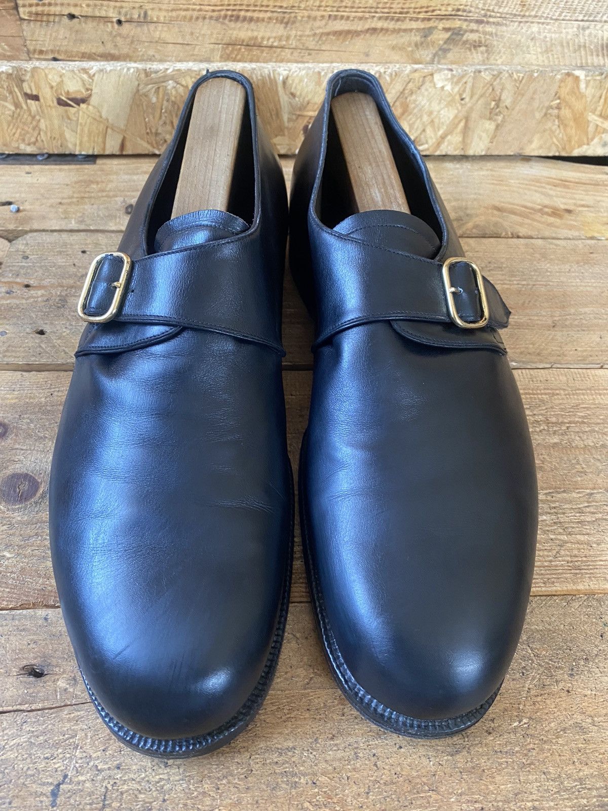 John Lobb John lobb monk strap black leather dress shoes uk12 ,Us13 Size US 13 / EU 46 - 1 Thumbnail