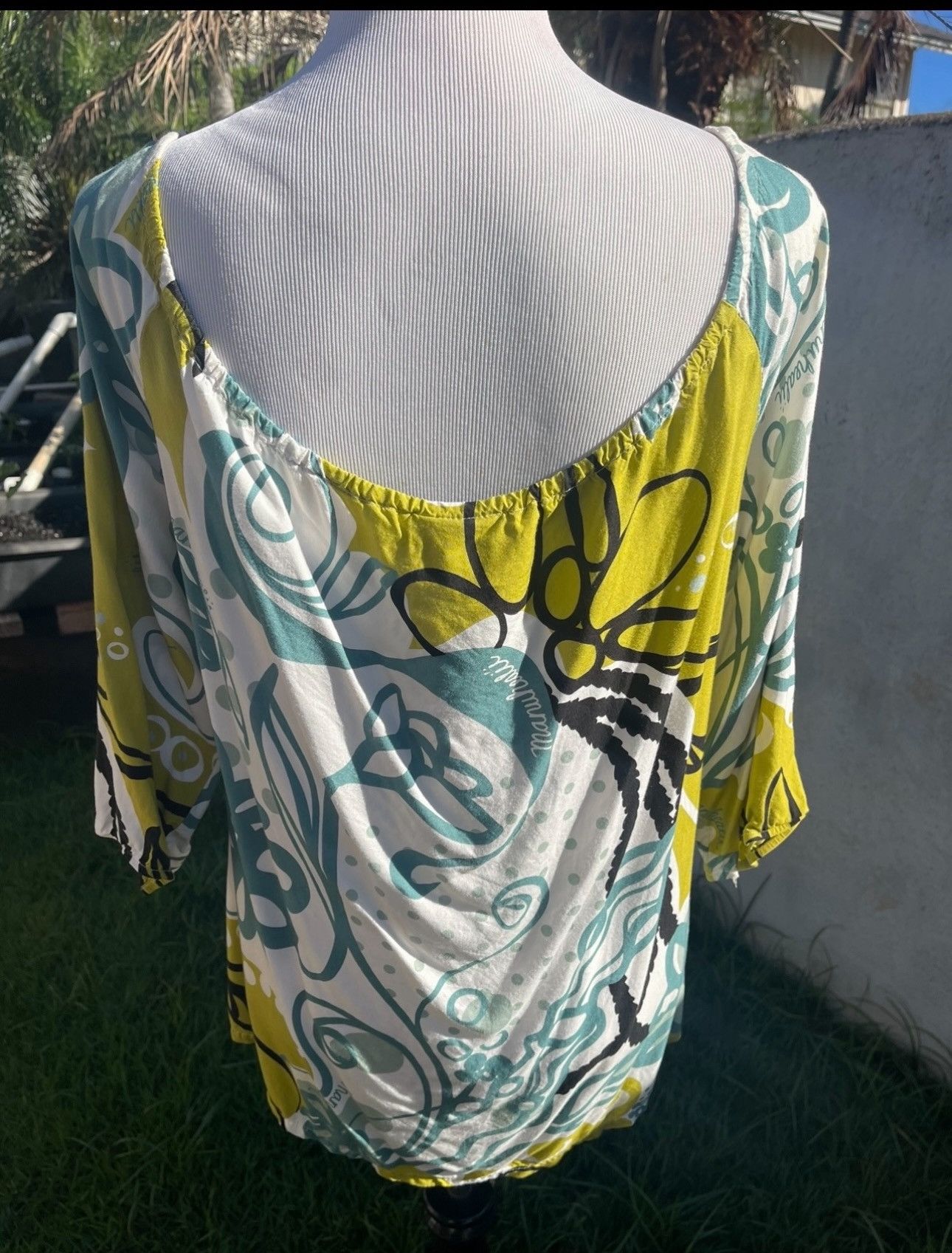 Other Manuhealii Top Blouse Hawaiian Print Women's L Multicolored Size L / US 10 / IT 46 - 2 Thumbnail