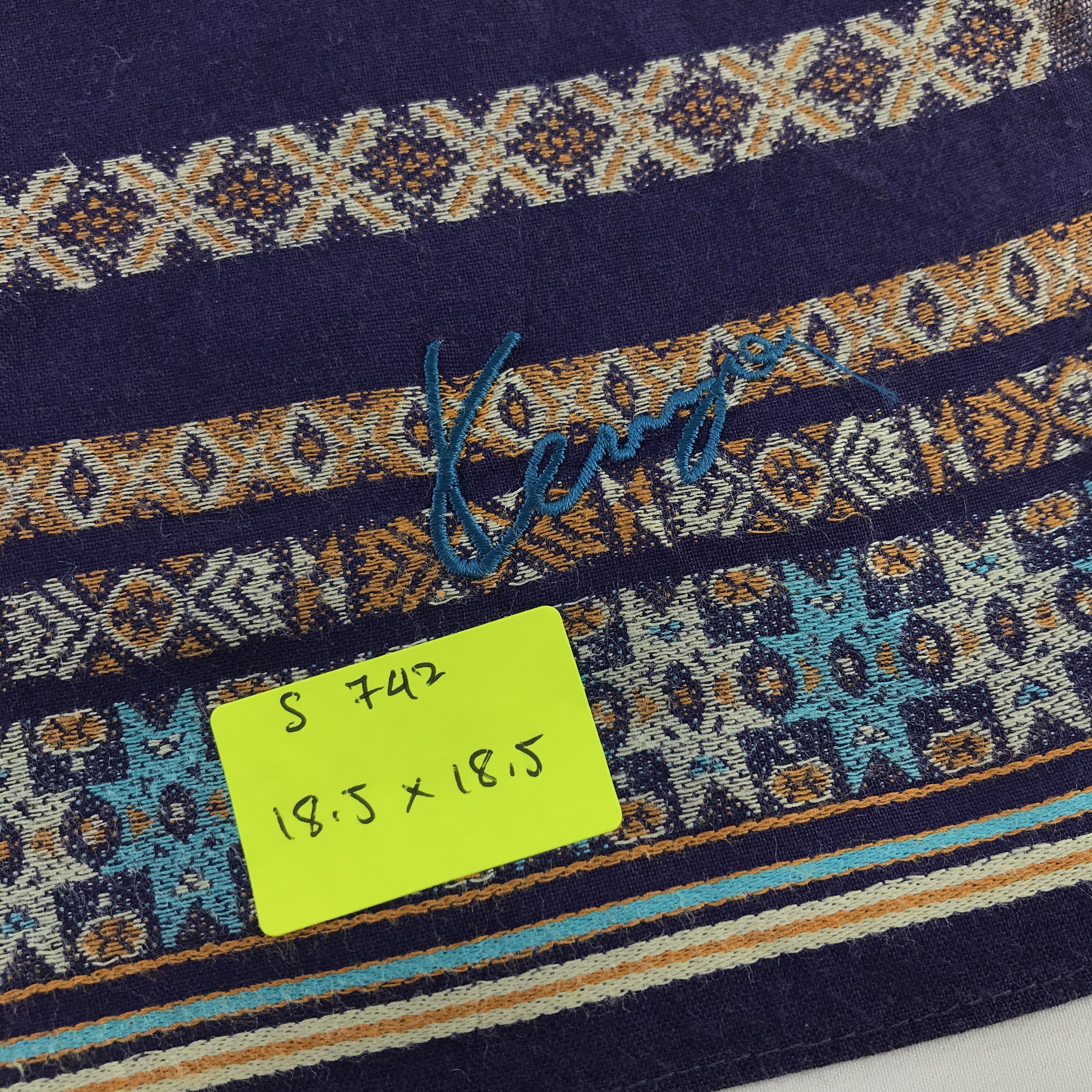 Kenzo × Vintage Kenzo Bandana / Handkerchief / Neckerchief - S742 Size ONE SIZE - 5 Thumbnail