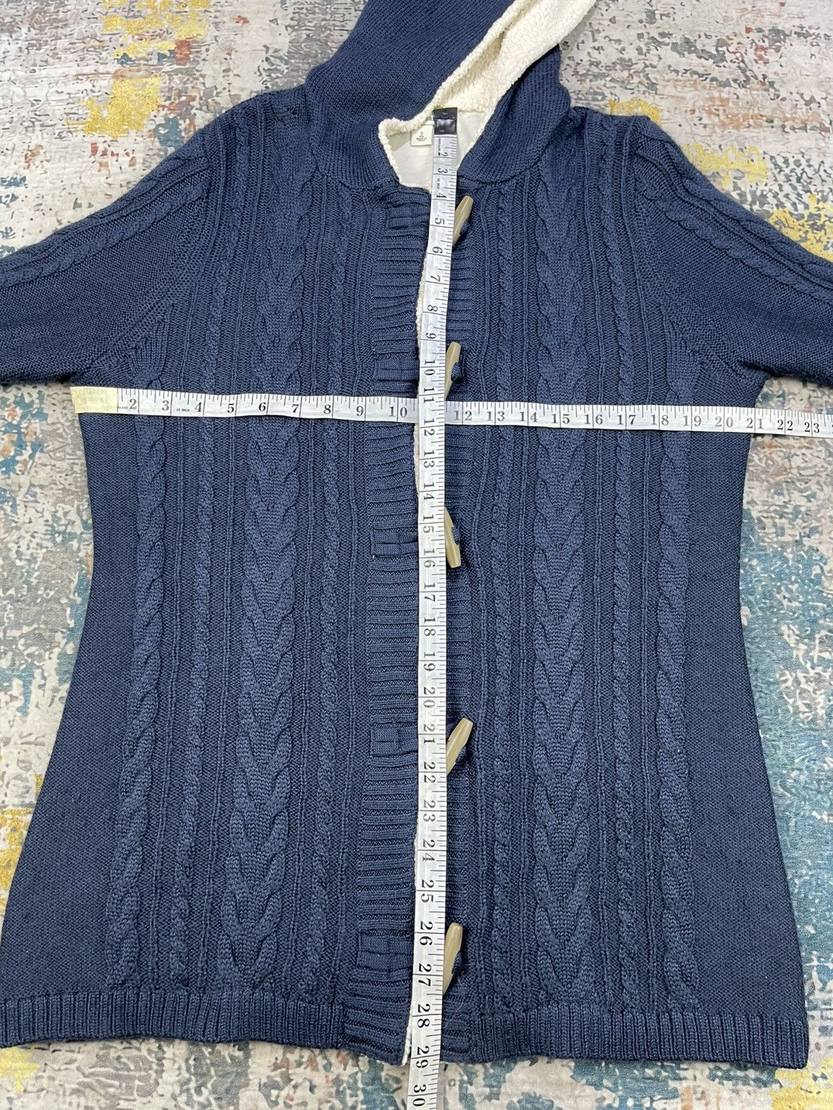 L.L. Bean LL Bean Double Layer Cable Knit Hooded Cardigan Jacket Size US S / EU 44-46 / 1 - 9 Thumbnail