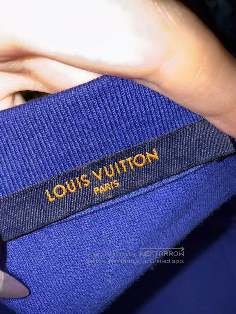 Louis Vuitton Louis Vuitton Blue gradient full logo half-sleeve T-shirt Size US XXL / EU 58 / 5 - 7 Thumbnail