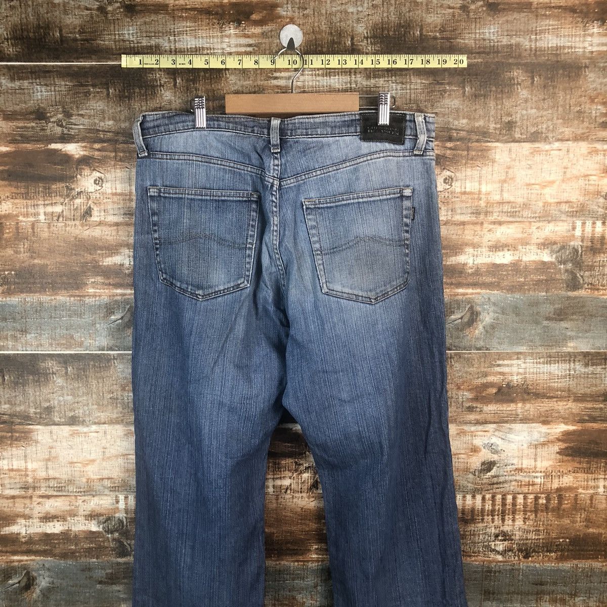 Vintage Bobson vintage Blue Denim Pants #A1393 Size US 35 - 14 Thumbnail
