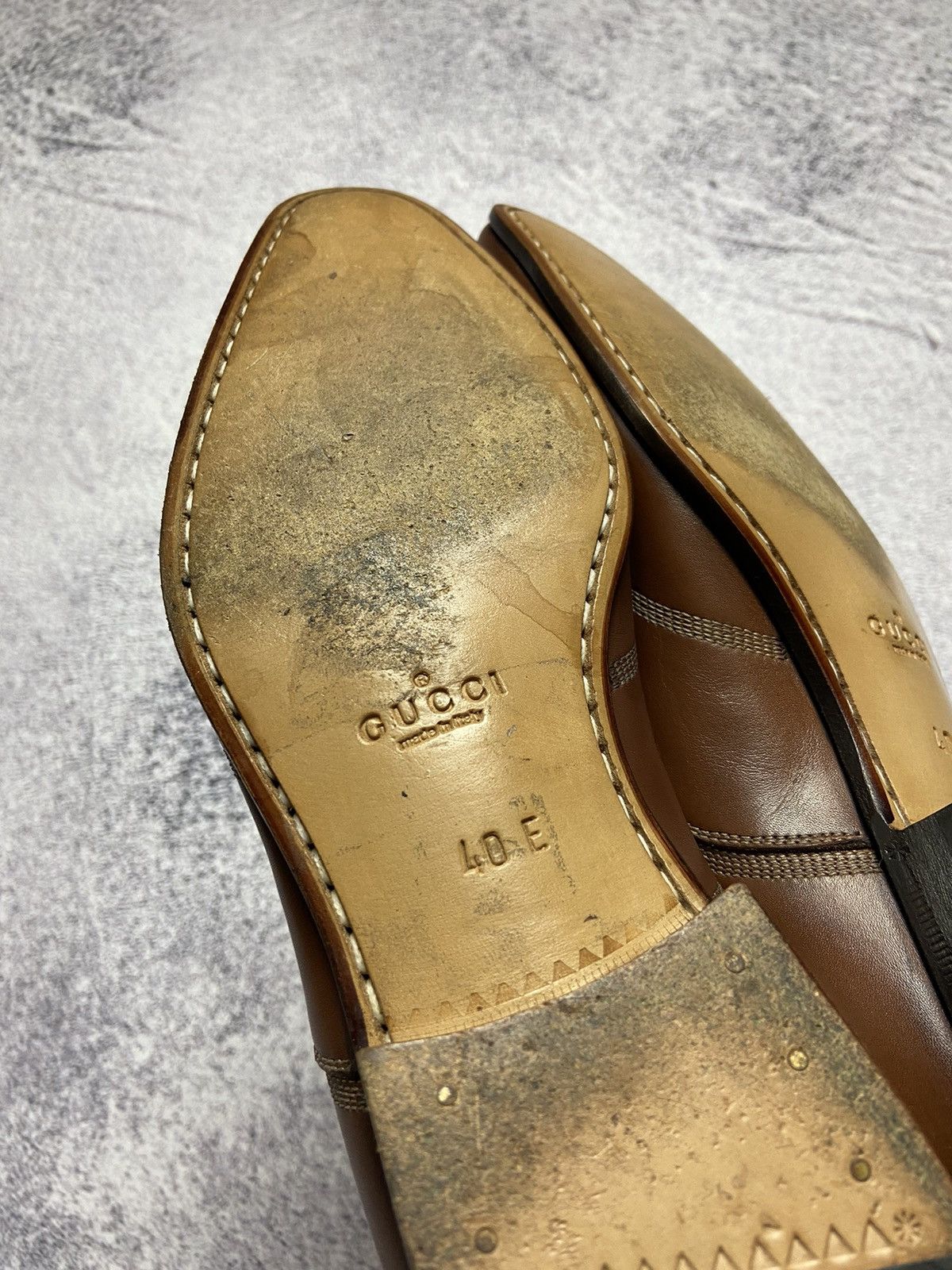 Designer × Gucci Rare Gucci Leather Shoes Italian Formal Sneakers Luxury Size US 7 / EU 40 - 9 Thumbnail