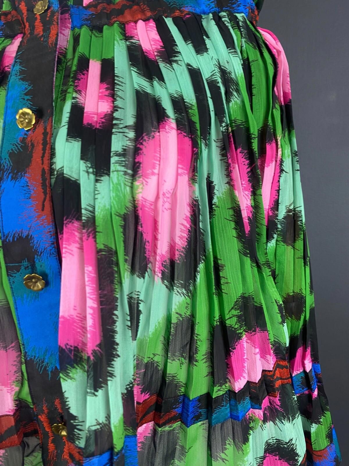Designer Kenzo X H&M Multicolor Printed Blouse Shirt Size EU 38 US 8 Size M / US 6-8 / IT 42-44 - 6 Thumbnail
