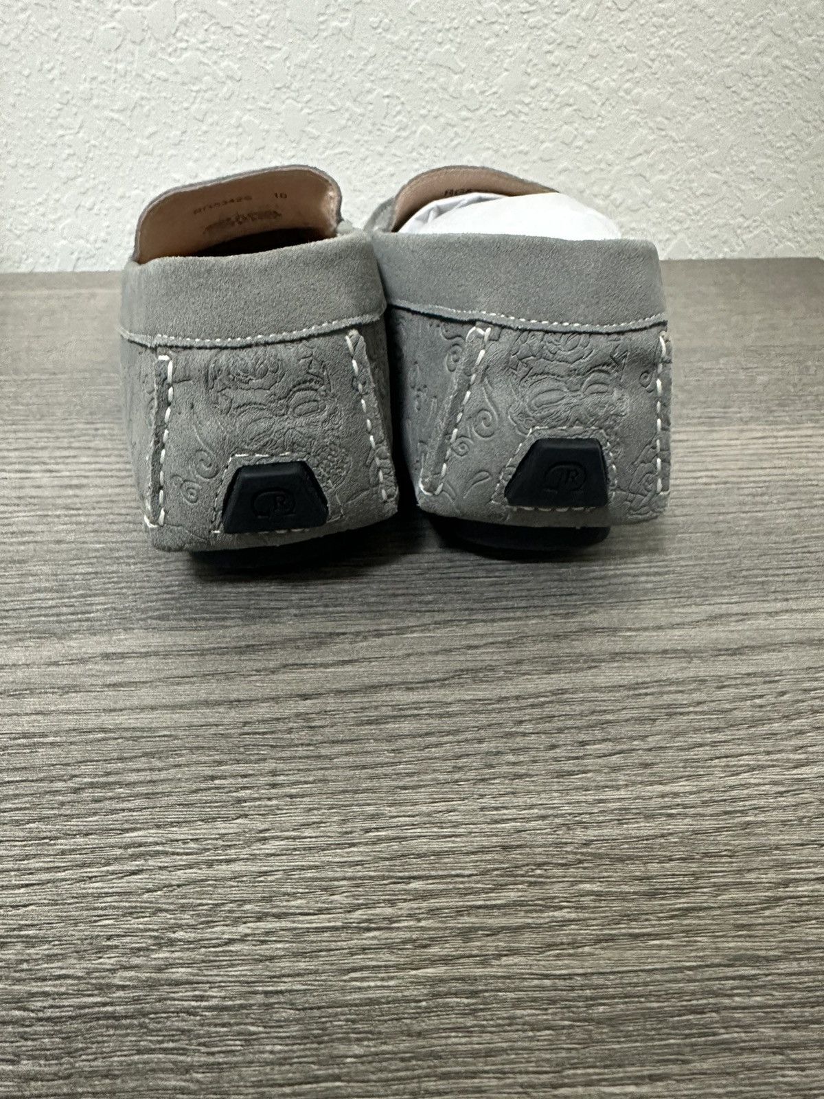 Robert Graham Robert Graham Grey Leather Loafers Size US 10 / EU 43 - 3 Thumbnail