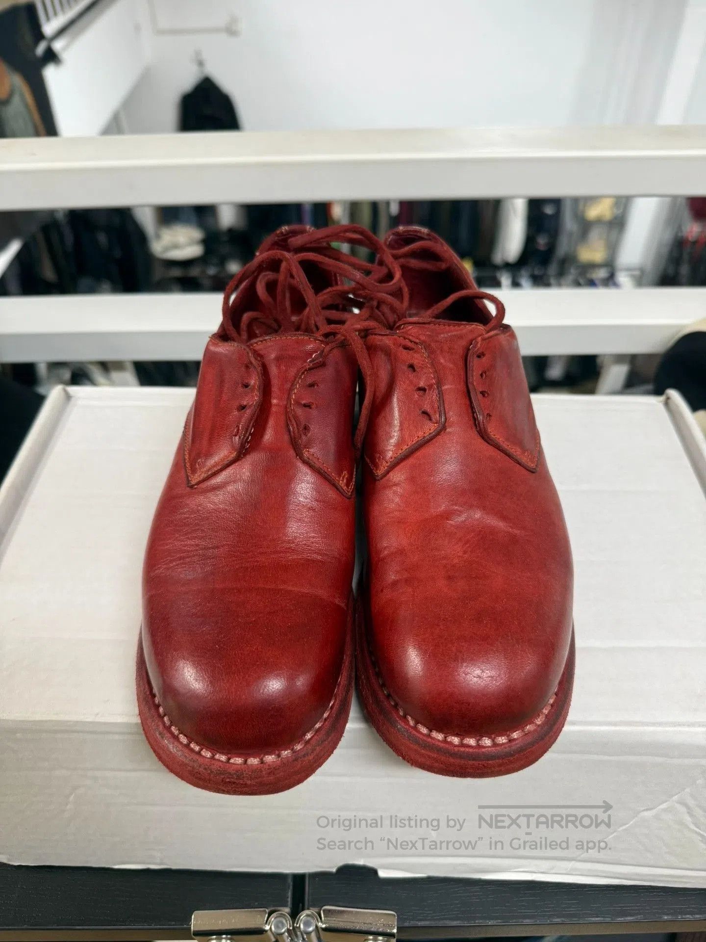 Guidi guidi 5302n soft leather derby shoes. Size US 6 / EU 39 - 2 Thumbnail