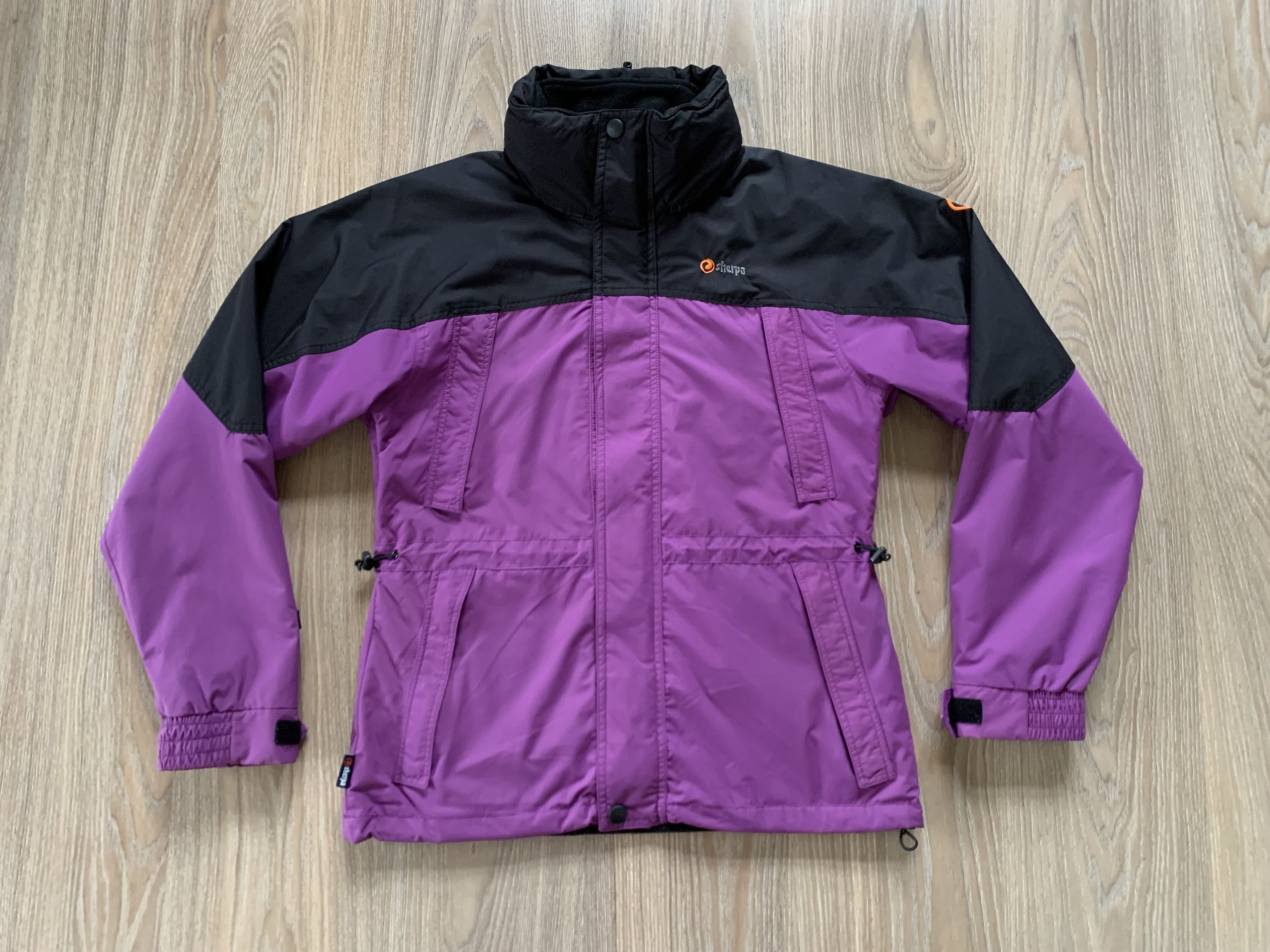 Other Sherpa Women Black Hood Winter Insulated Jacket Size L / US 10 / IT 46 - 2 Thumbnail