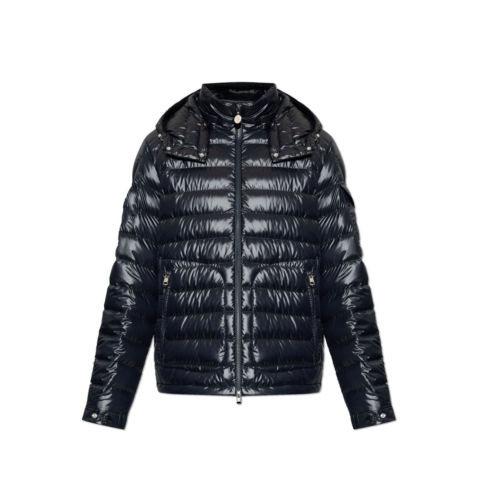 MONCLER Lauros $1955 Men's Navy Blue Hooded Down Jacket New