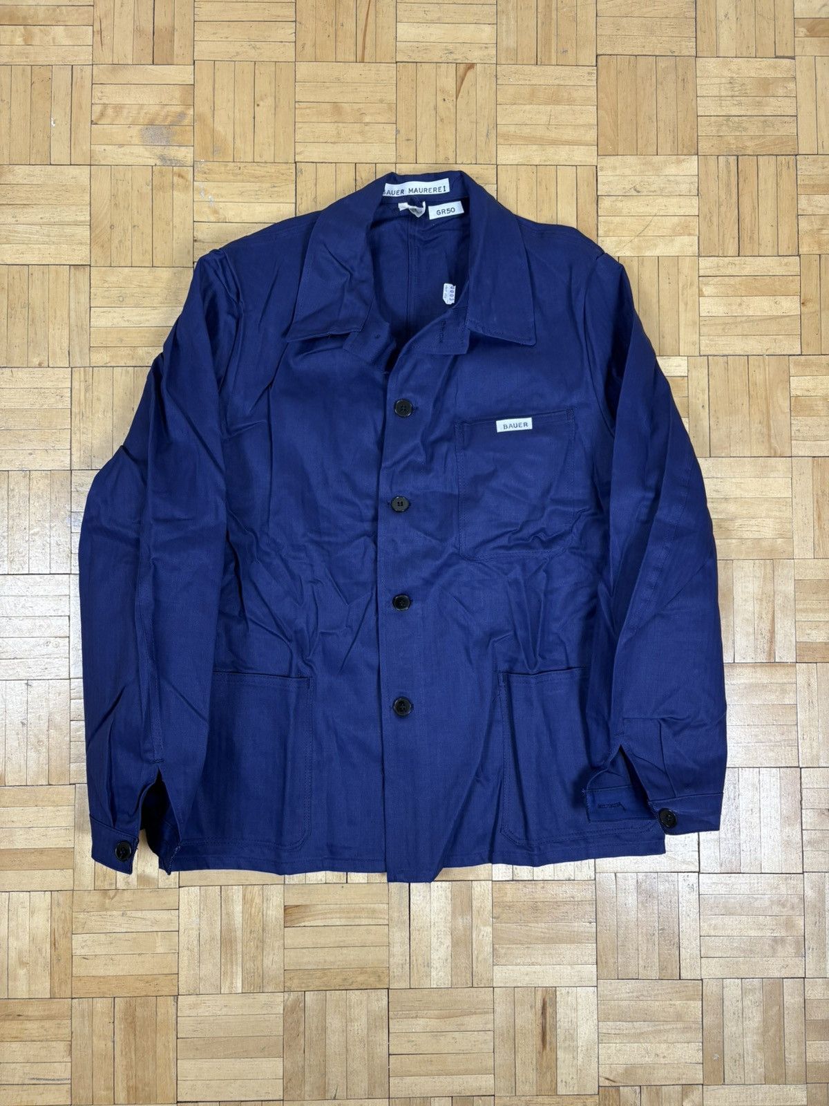 Vintage vintage German utility chore coat jacket Size US M / EU 48-50 / 2 - 1 Thumbnail