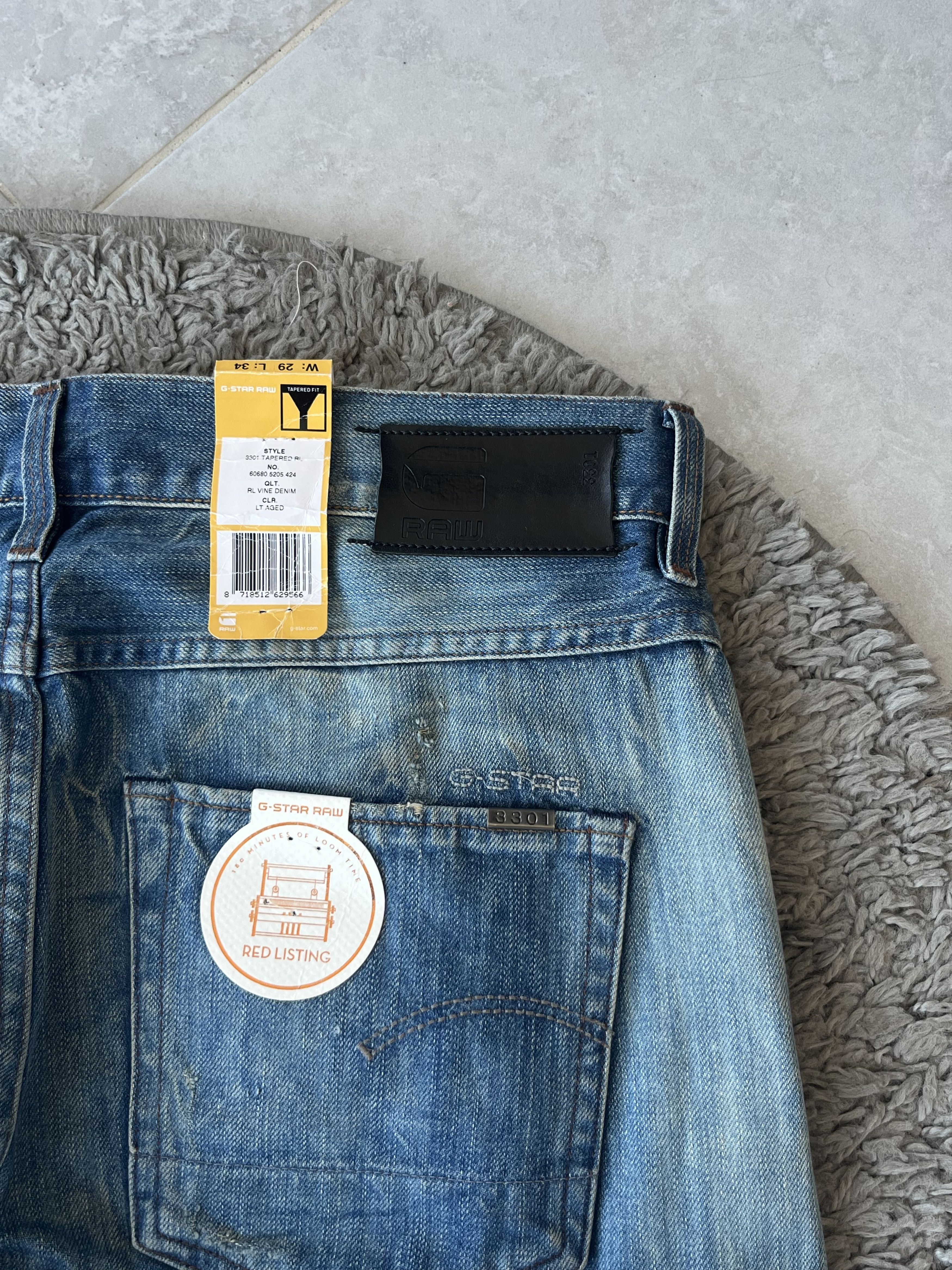G-Star G-STAR RAW 3301 Jeans MADE IN ITALY Blue Color size 29x34 Size US 29 - 10 Thumbnail