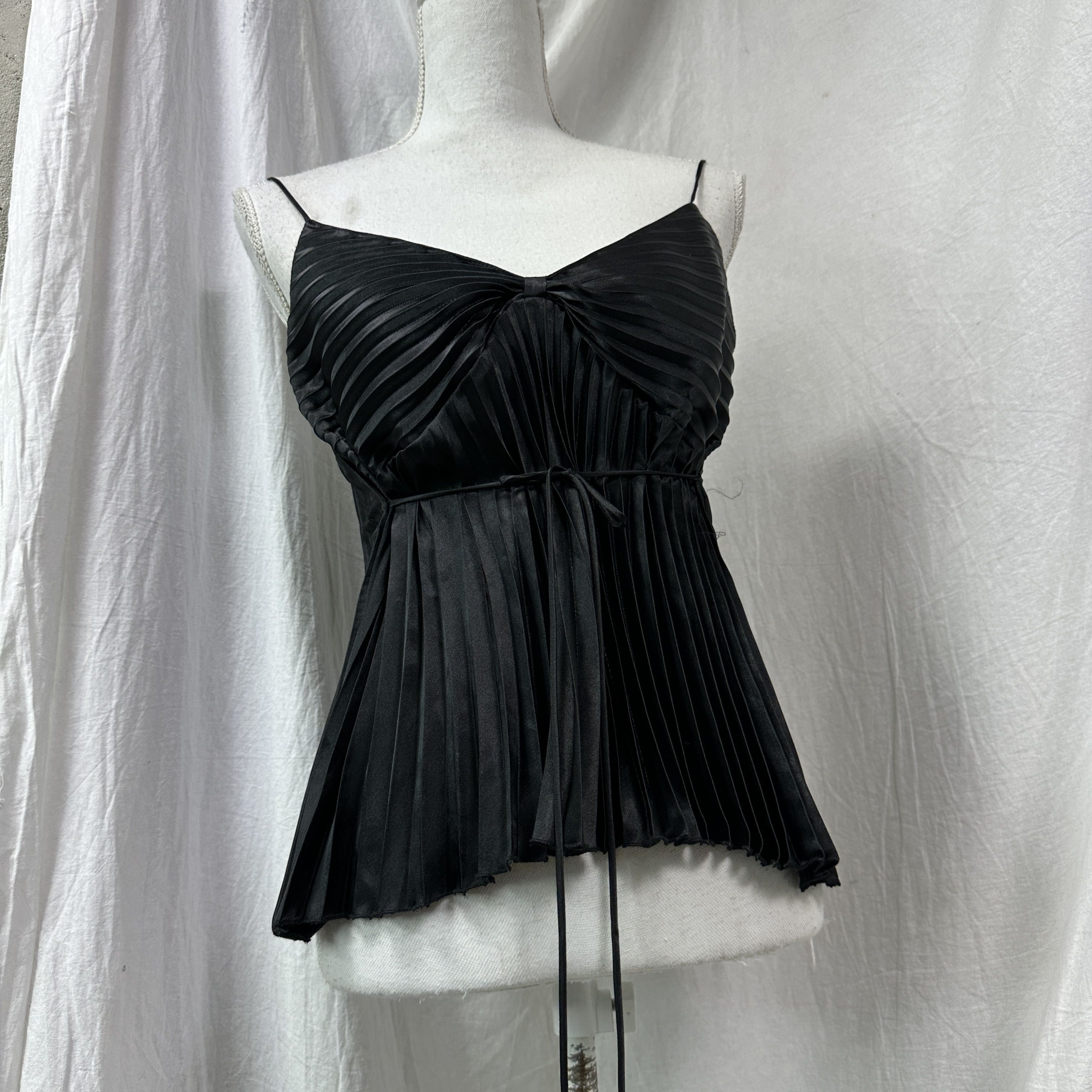 Vintage Vintage Avant Garde Pleated Top With Binding Y2K Size L / US 10 / IT 46 - 3 Thumbnail