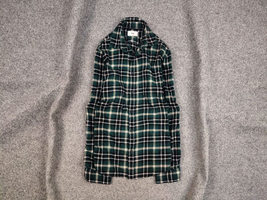 Flannel Vintage 90's Flannel Checkered Dark Shirt Travis Scott Style Size US M / EU 48-50 / 2 - 1 Thumbnail