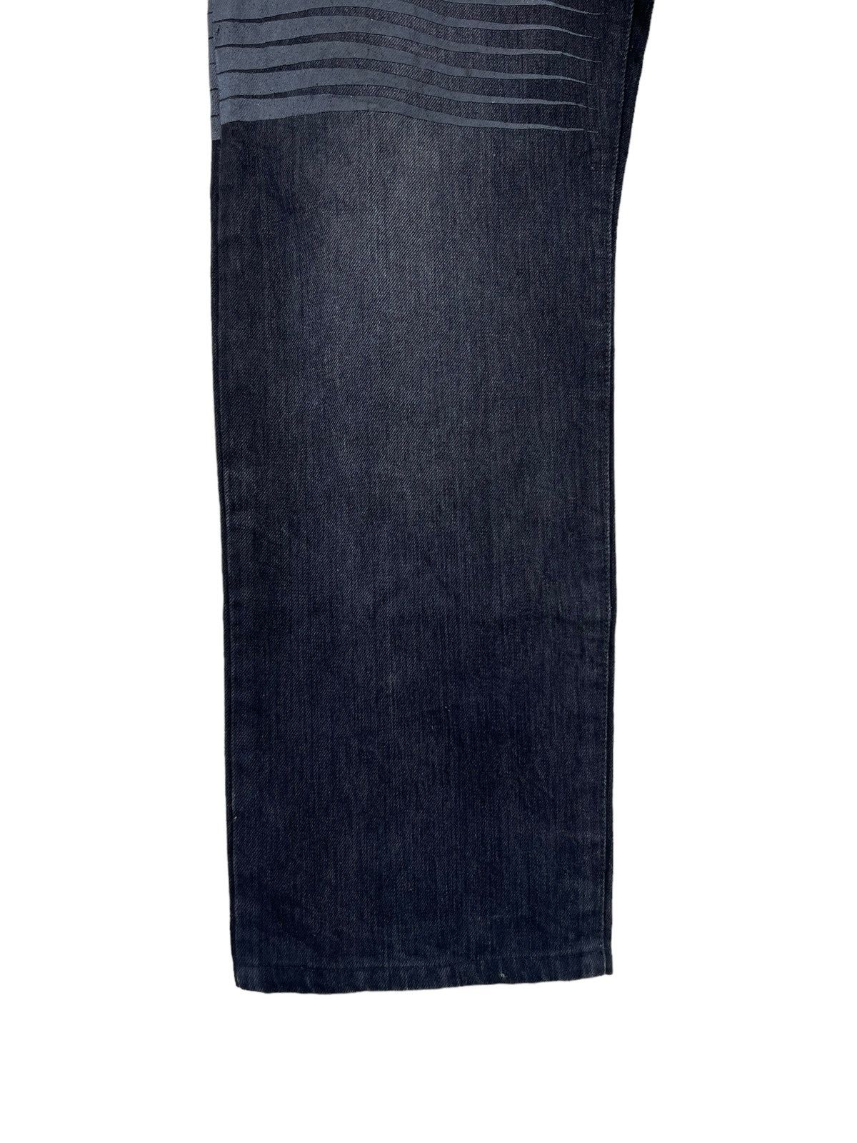 Vintage LUZ Life Under Zen Japan Stripe Distress Denim Jeans Size US 31 - 9 Thumbnail