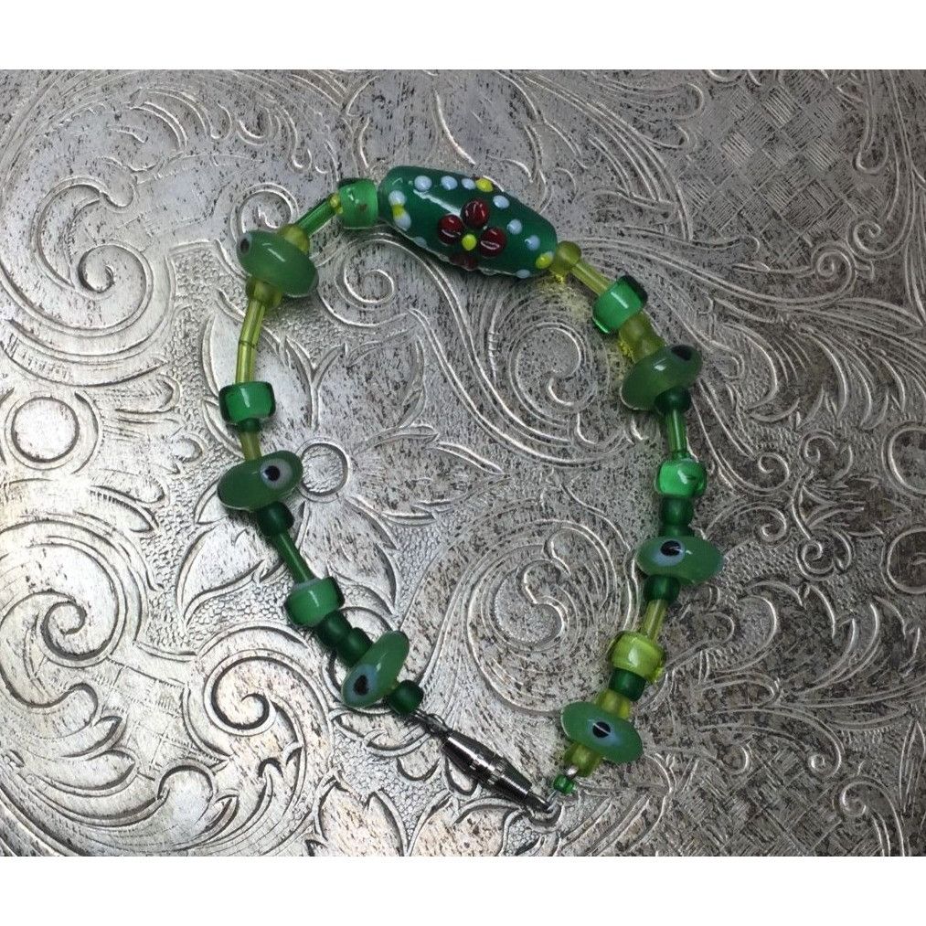 Other Women's/Girl's Green Beaded Bracelet Size ONE SIZE - 10 Thumbnail