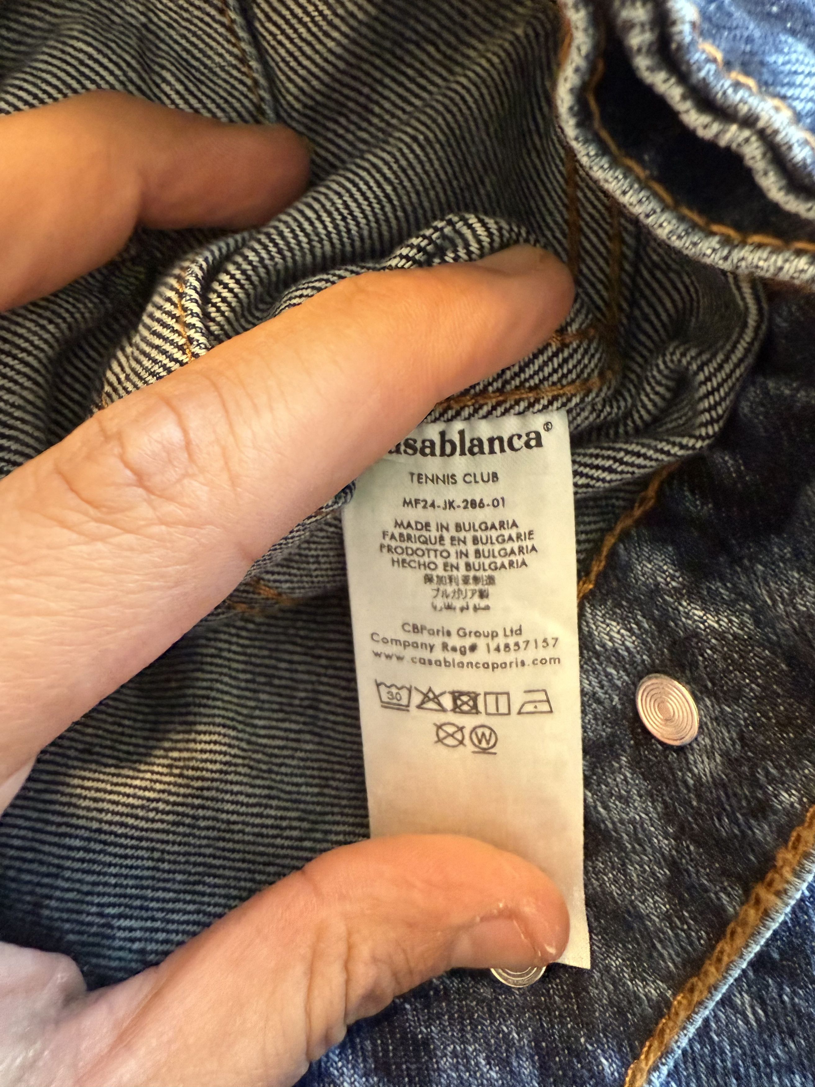 Casablanca *MSG TO OFFER* Casablanca Denim Jacket Laser Monogram Size US M / EU 48-50 / 2 - 5 Thumbnail