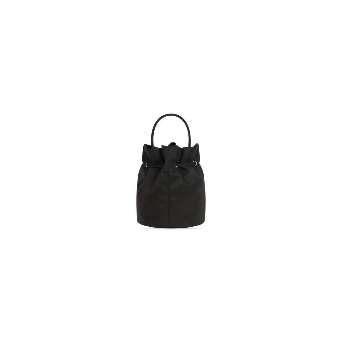 Balenciaga o1mt1gz0325 Size: OS / Wheel XS Drawstring Bucket Bag Black Size ONE SIZE - 4 Thumbnail