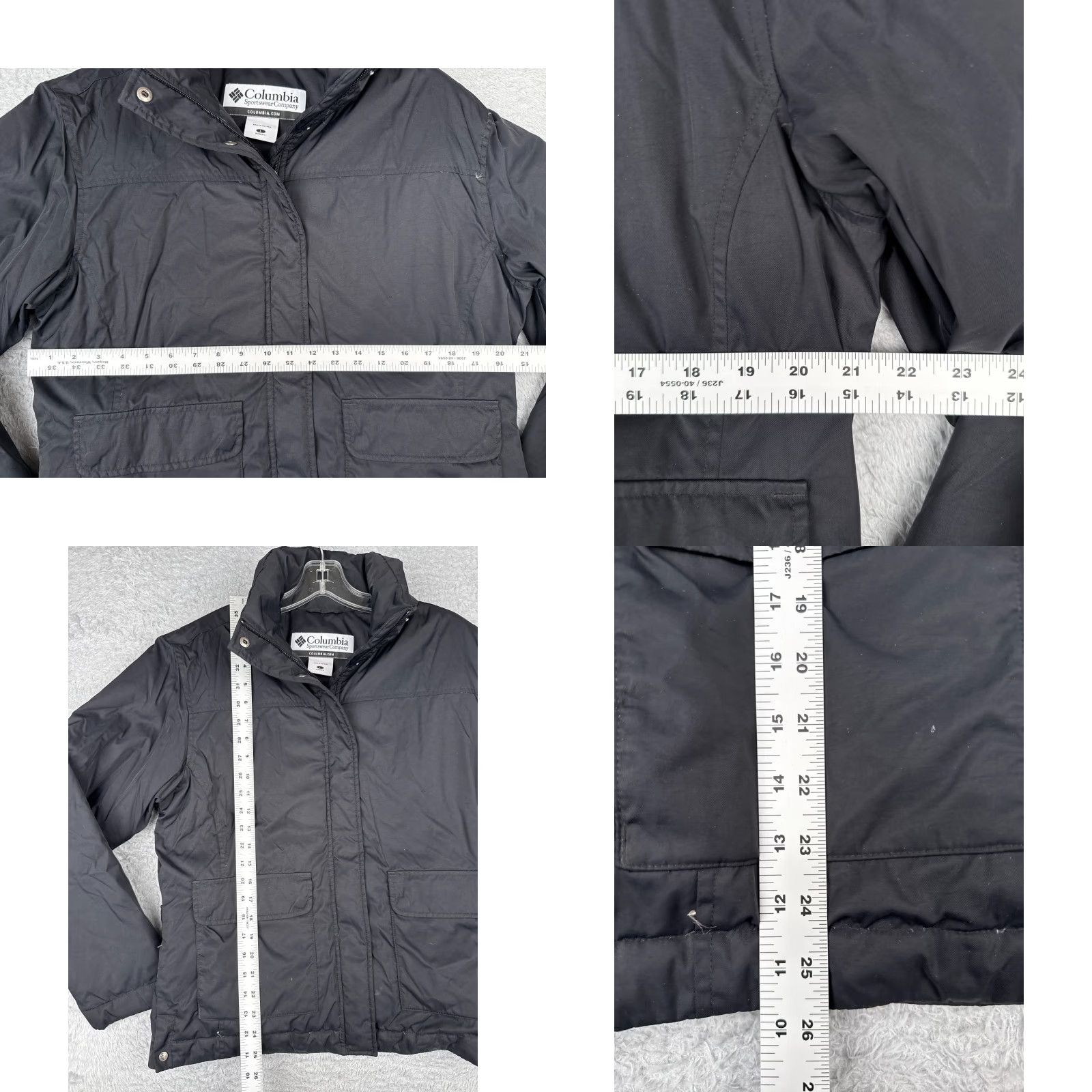 Vintage VINTAGE Columbia Jacket Women L Black Full Zip Nylon Shell Goosedown Feather Size L / US 10 / IT 46 - 8 Thumbnail