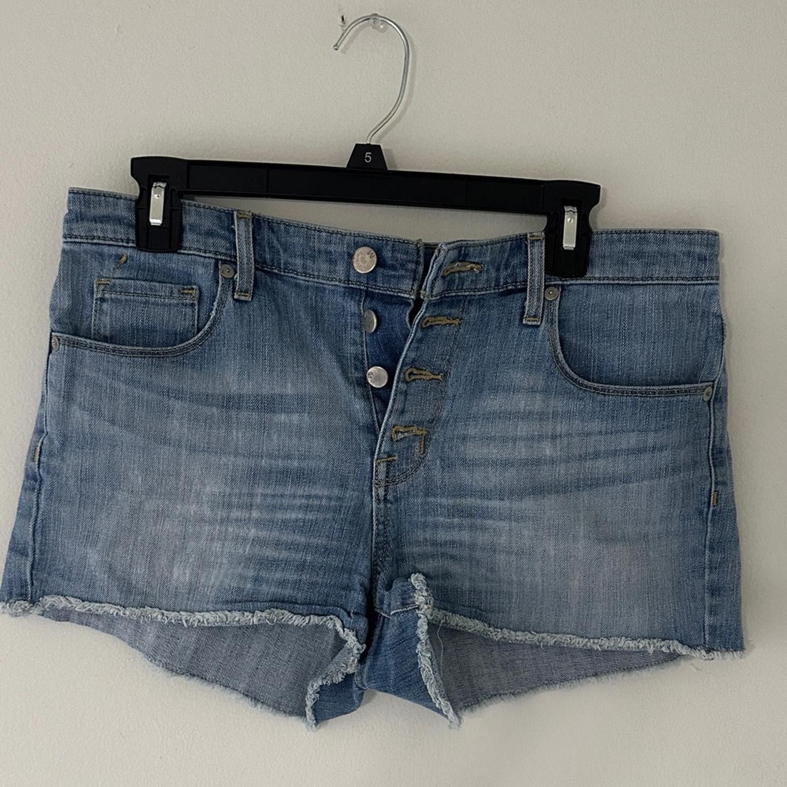 Designer Mossimo Supply Co. Denim Blue Jean Shorts Size 30" / US 8 / IT 44 - 1 Thumbnail