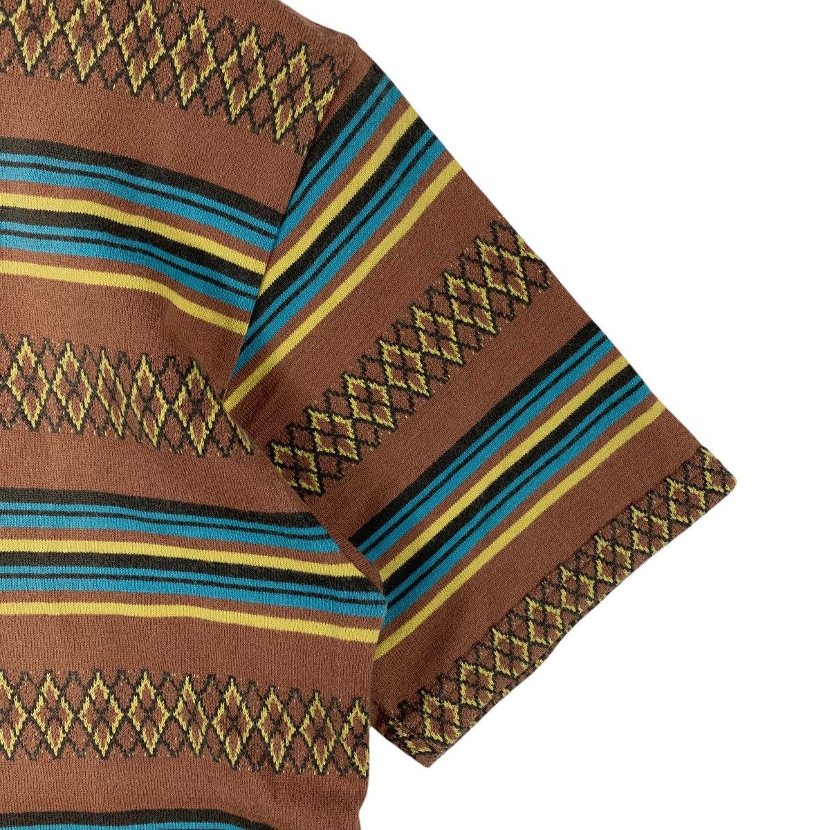 Warehouse Vintage WAREHOUSE hanley neck tribal stripe tee Size US S / EU 44-46 / 1 - 7 Thumbnail