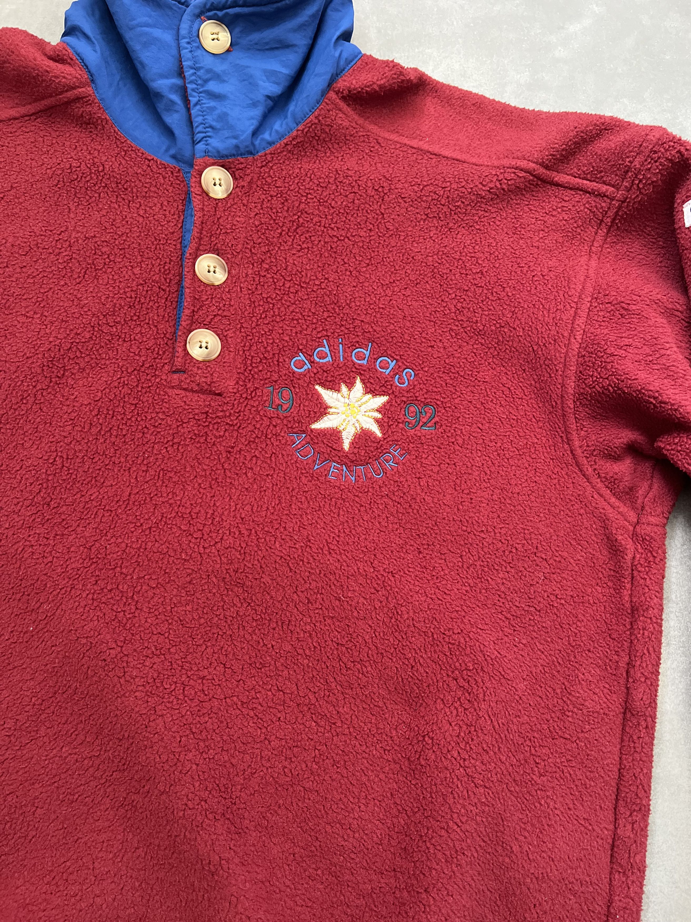 Adidas Vintage 1992 Adidas Adventure Fleece sweatshirt Size US S / EU 44-46 / 1 - 6 Thumbnail