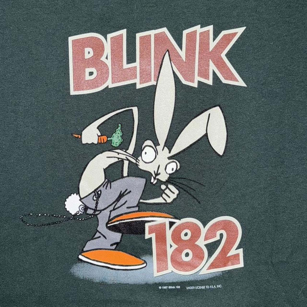 Vintage 1997 Blink-182 Pop Punk Bunny Rabbit Hoodie Size US XL / EU 56 / 4 - 5 Thumbnail