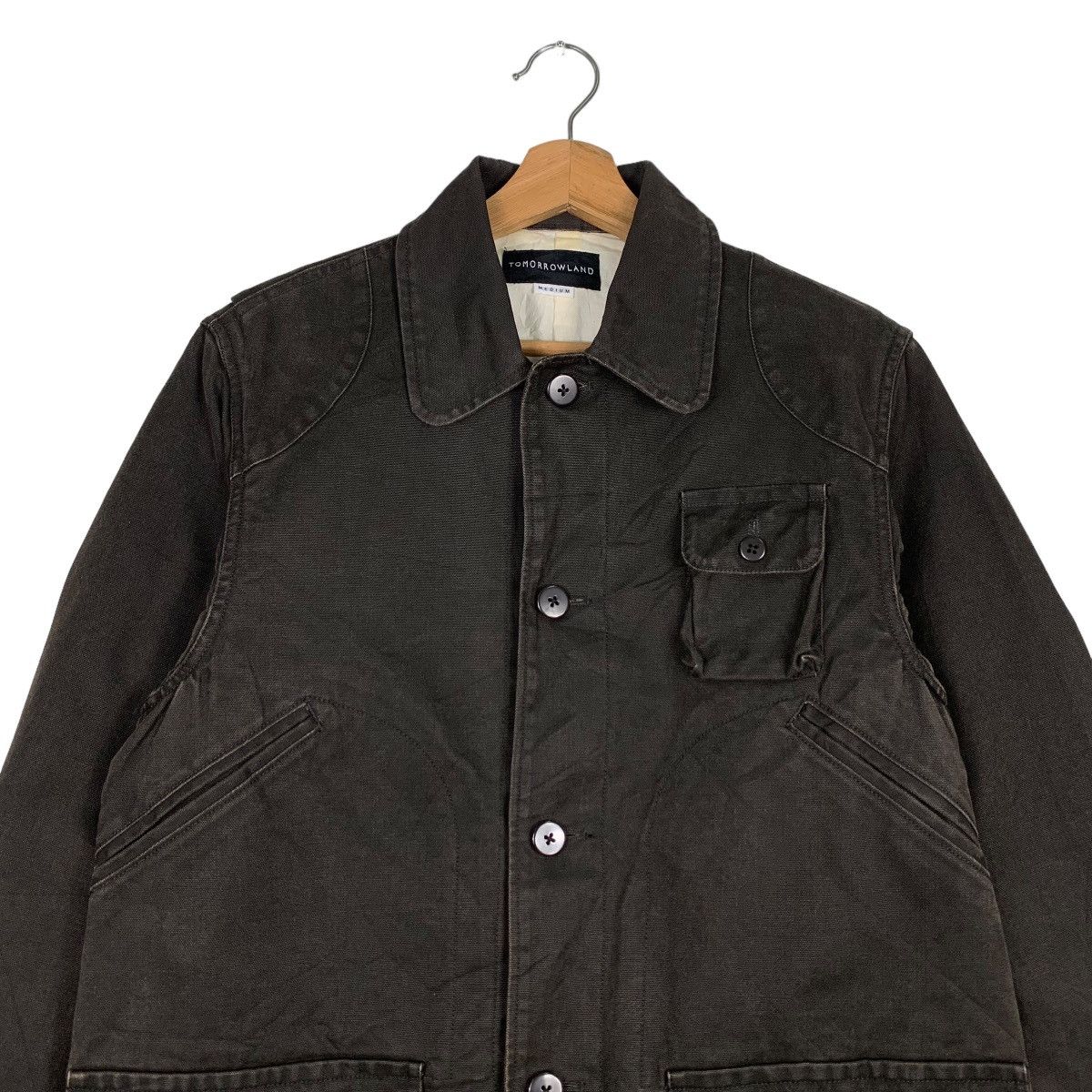 Japanese Brand TOMORROWLAND Casual Chore Jacket #0611-C28 Size US M / EU 48-50 / 2 - 2 Thumbnail
